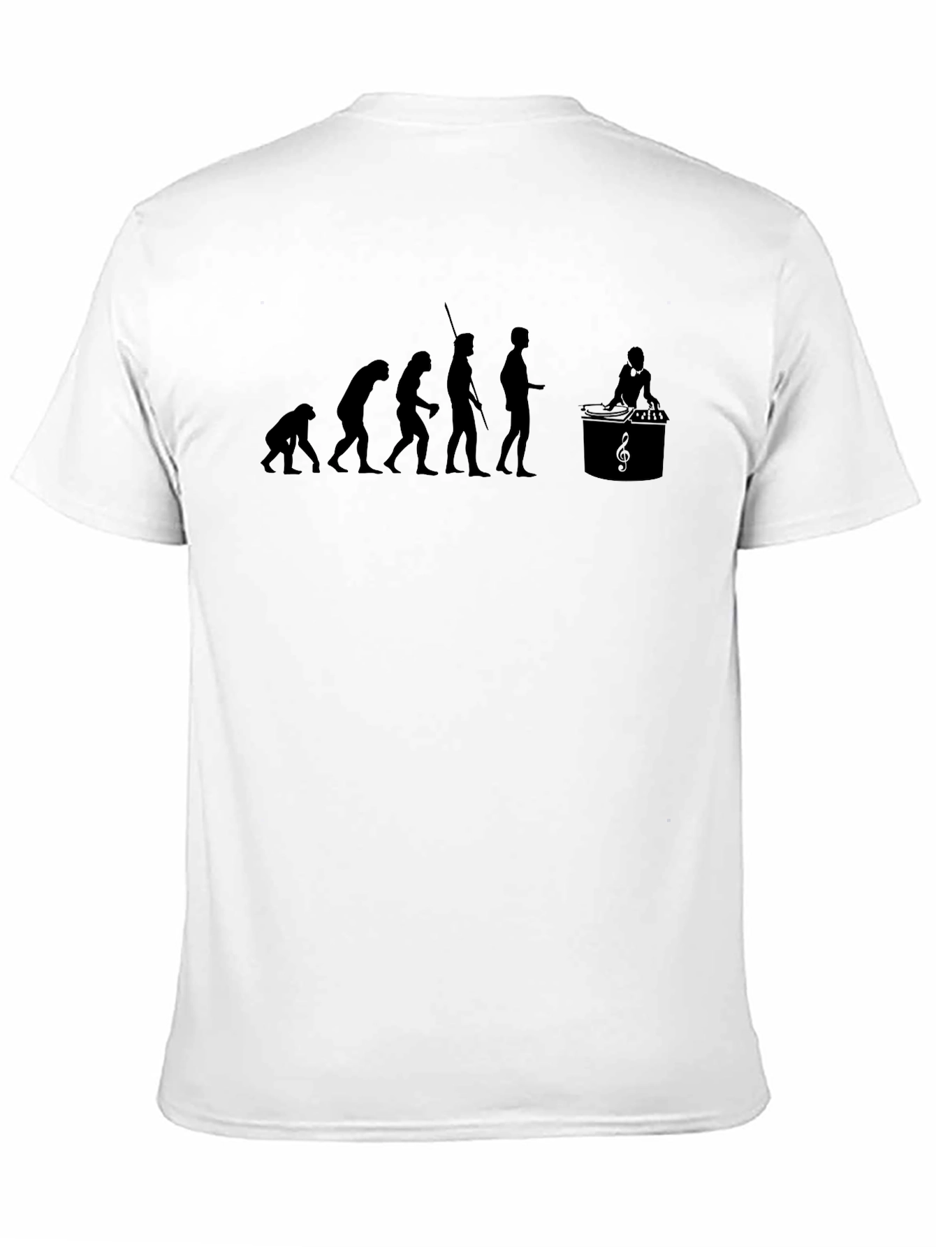 Evolution of Music Black Graphic Tee