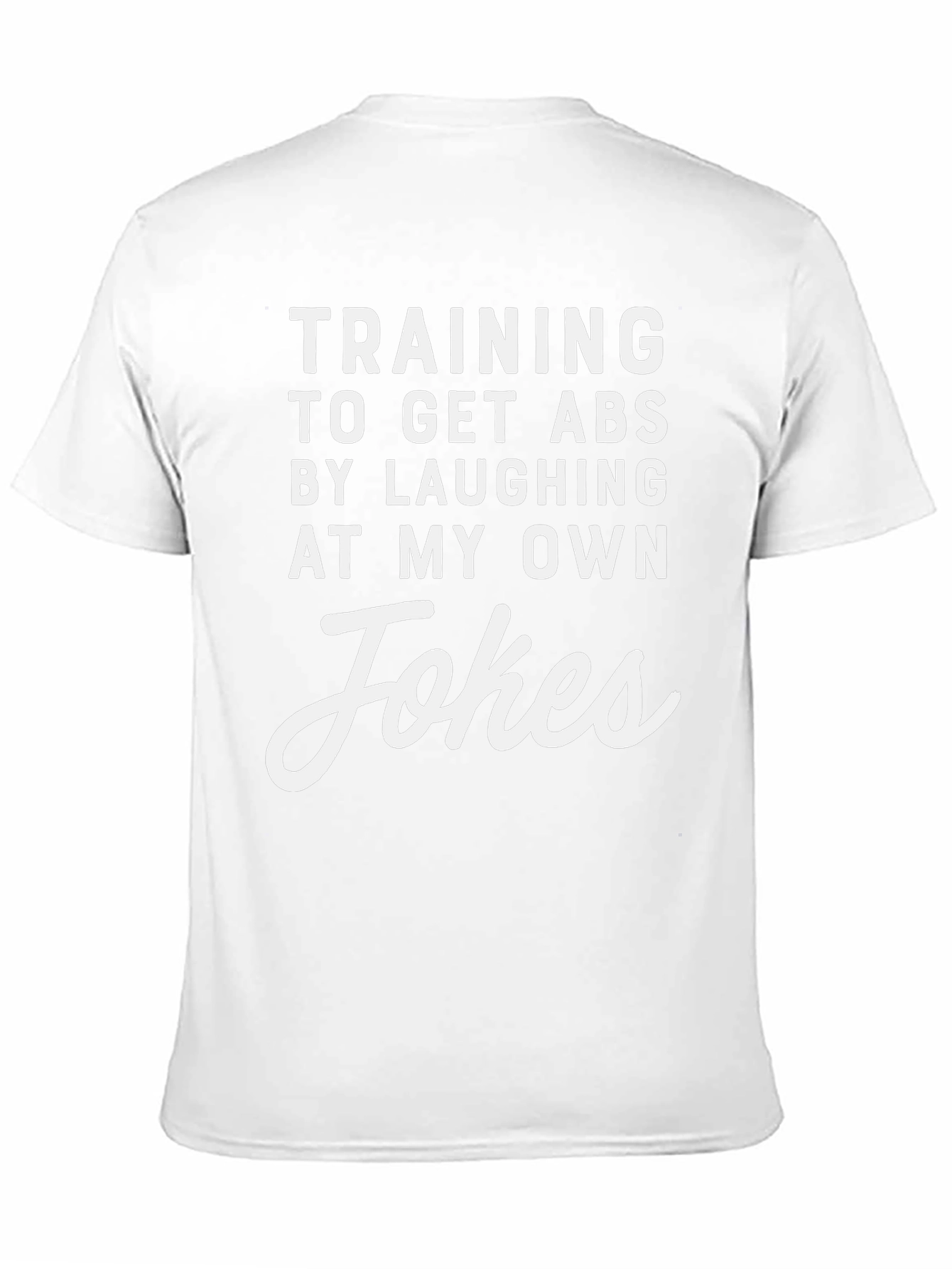 Funny Training for Abs Black T-Shirt
