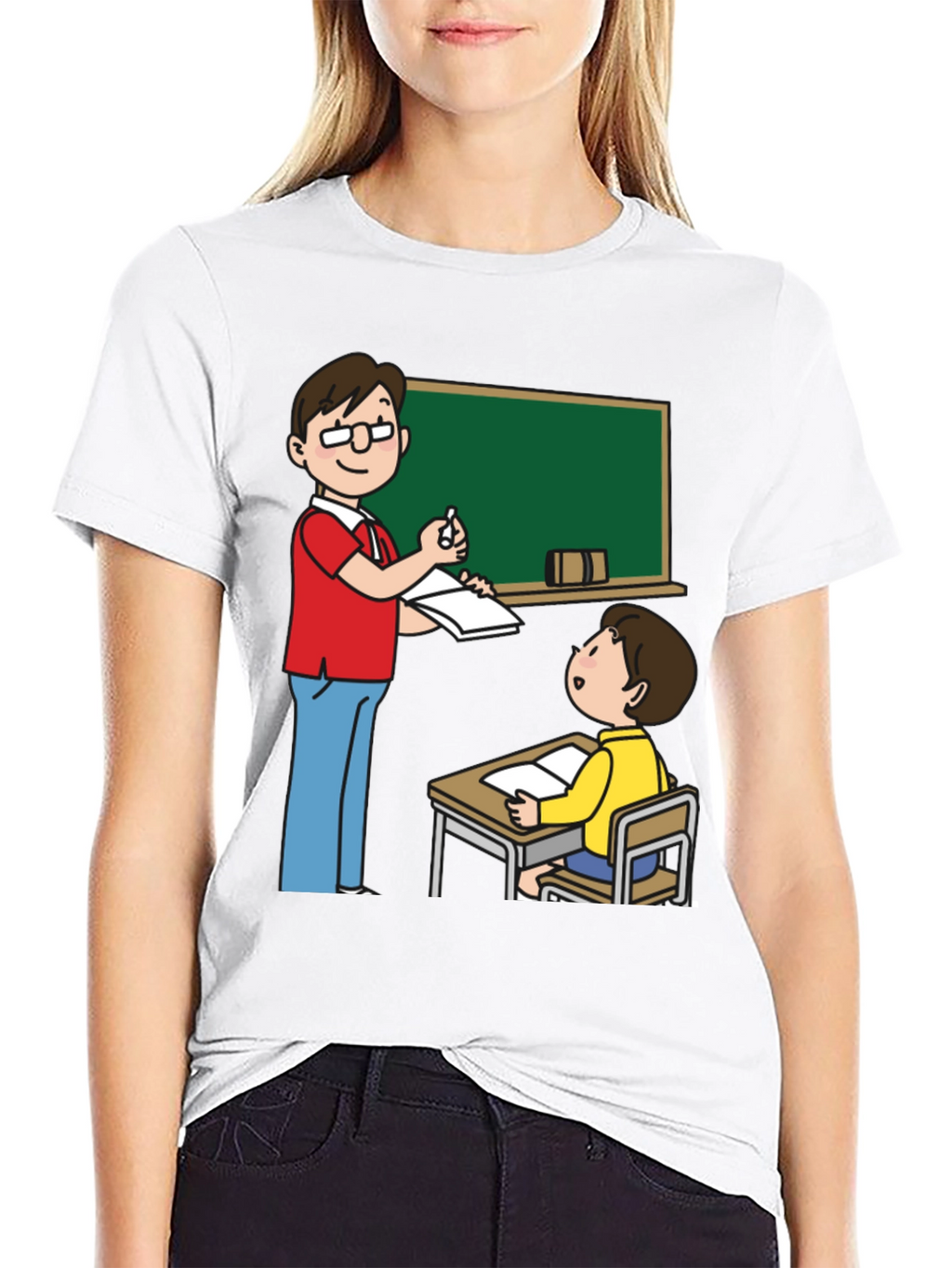 Teacher and Student Graphic Tee - Black