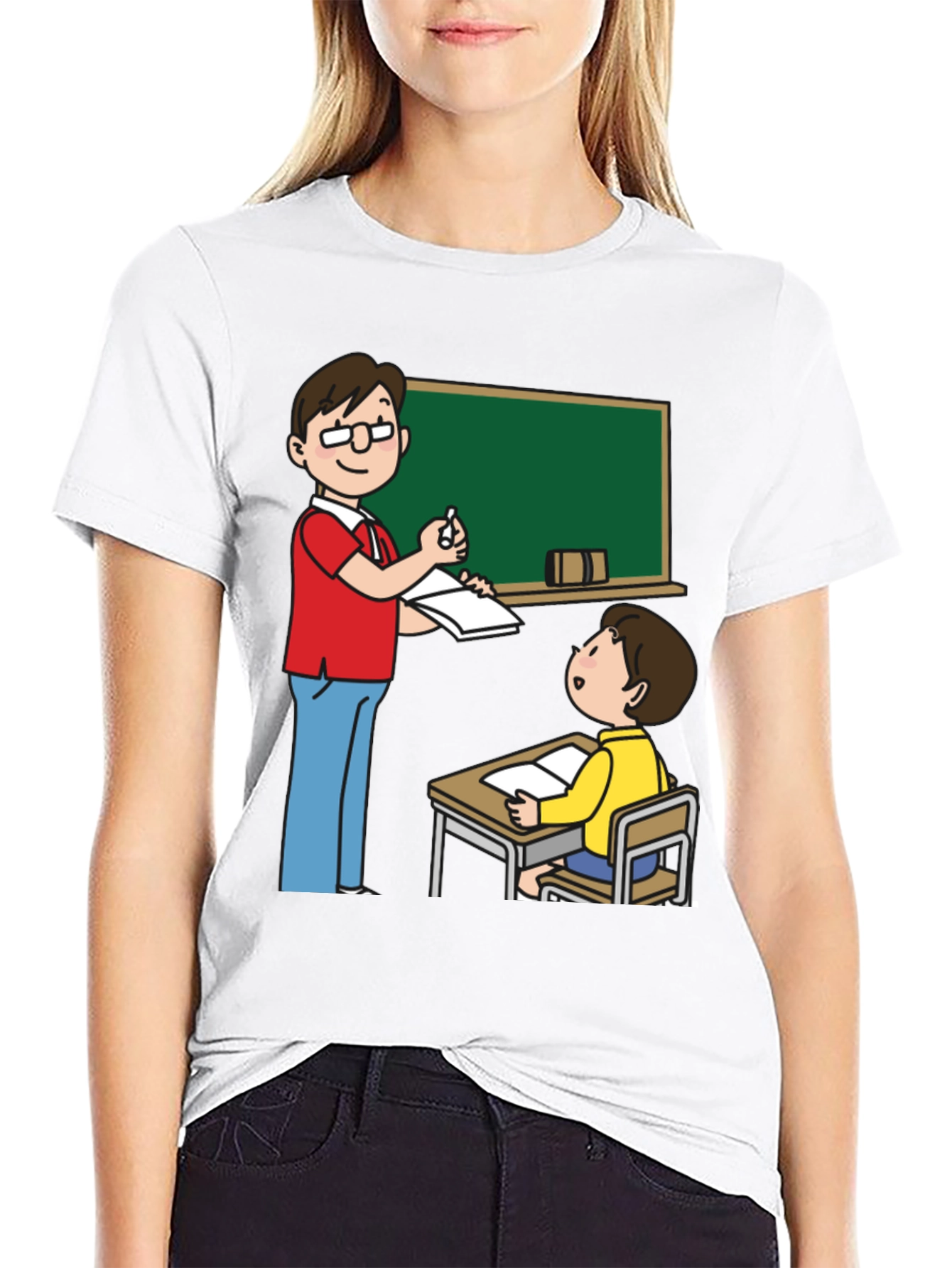 Teacher and Student Graphic Tee - Black
