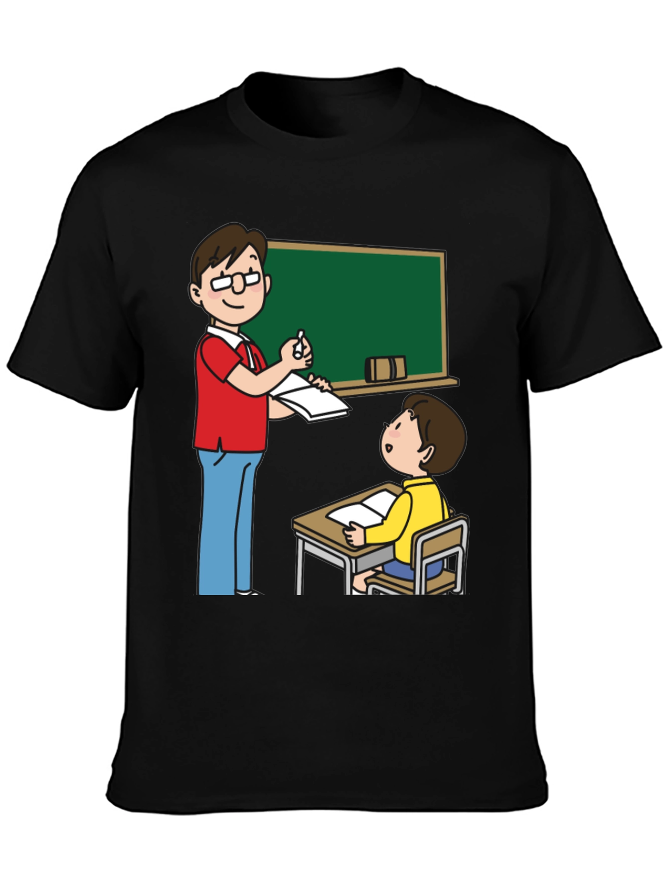 Teacher and Student Graphic Tee - Black