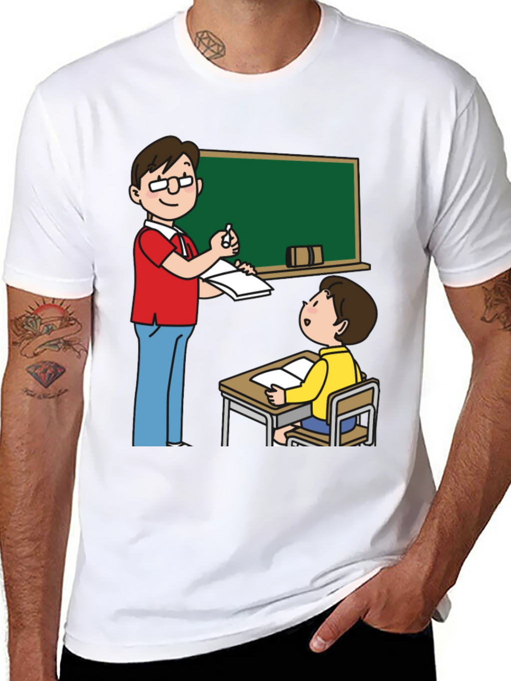 Teacher and Student Graphic Tee - Black
