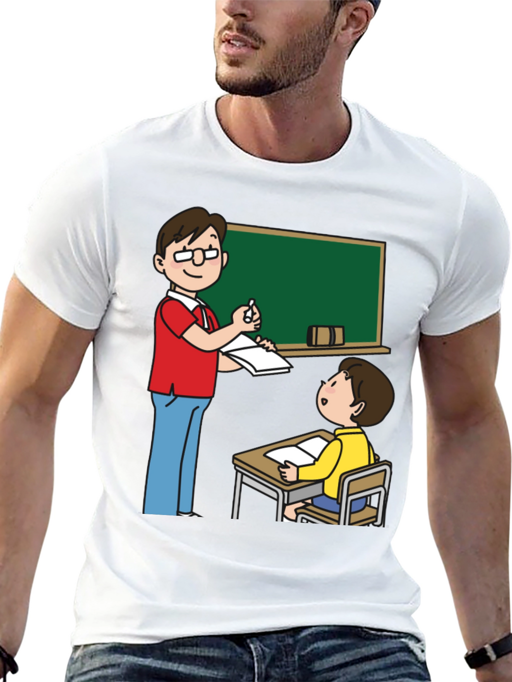 Teacher and Student Graphic Tee - Black