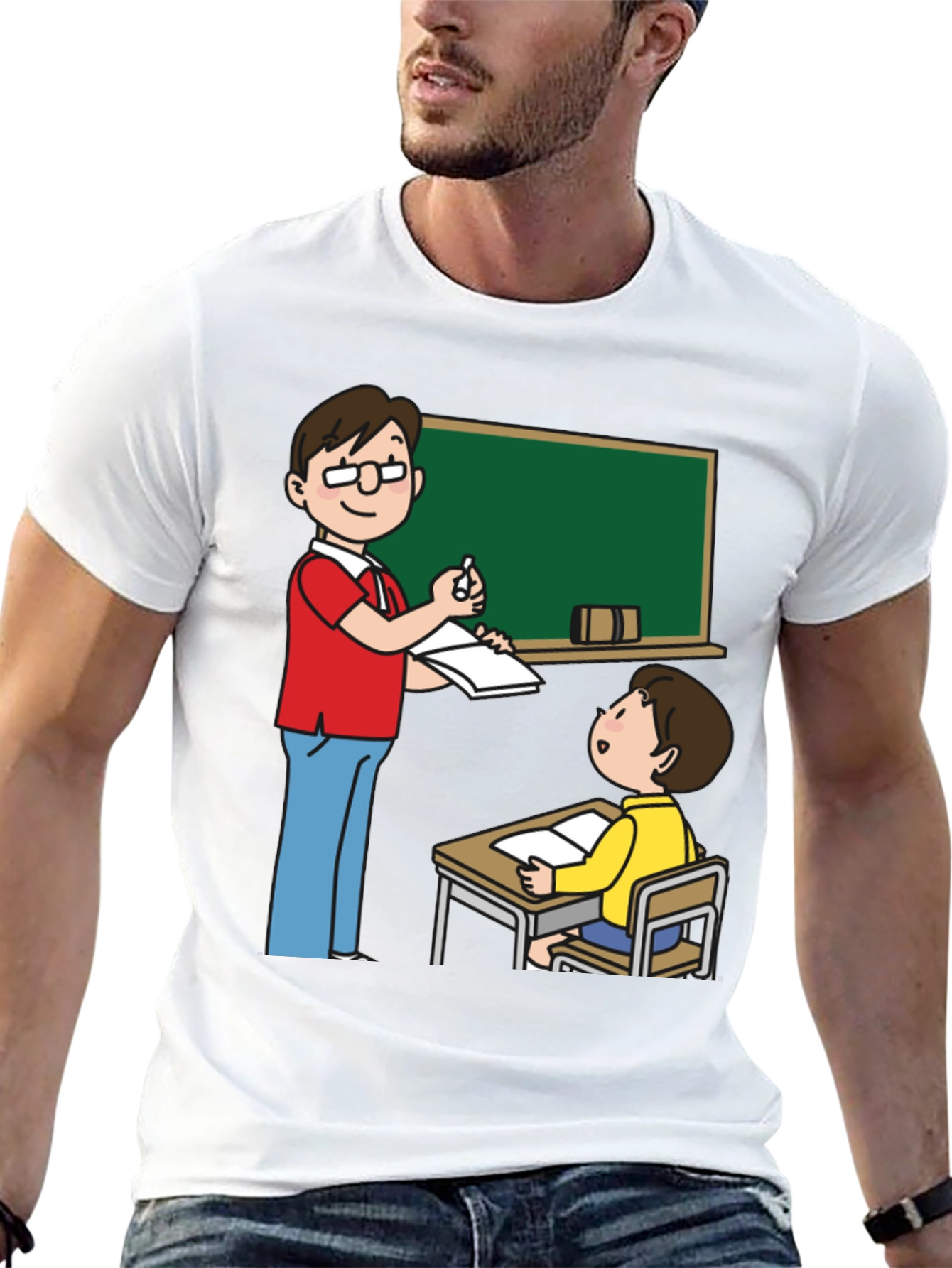 Teacher and Student Graphic Tee - Black