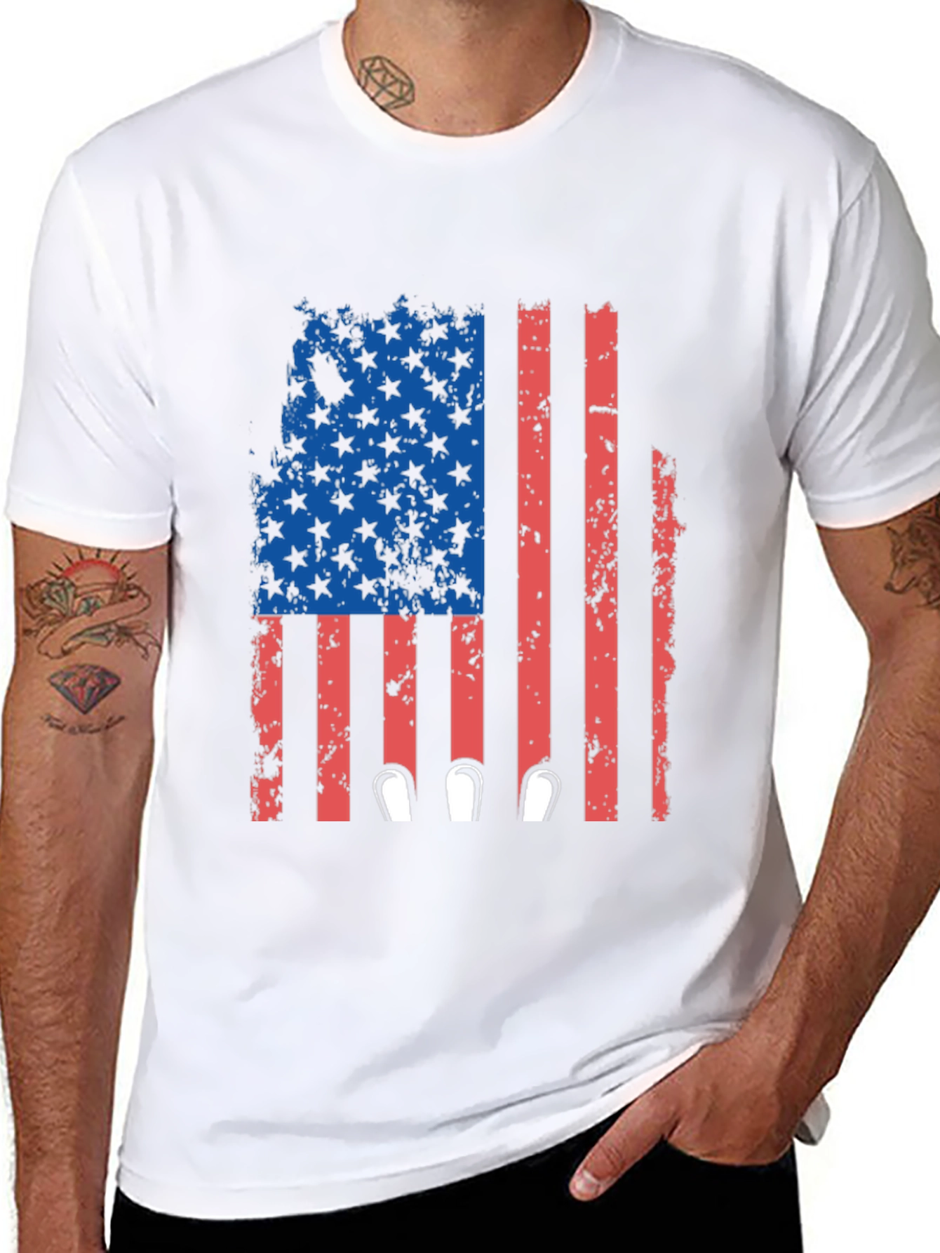Patriotic Flag Bowling T-Shirt