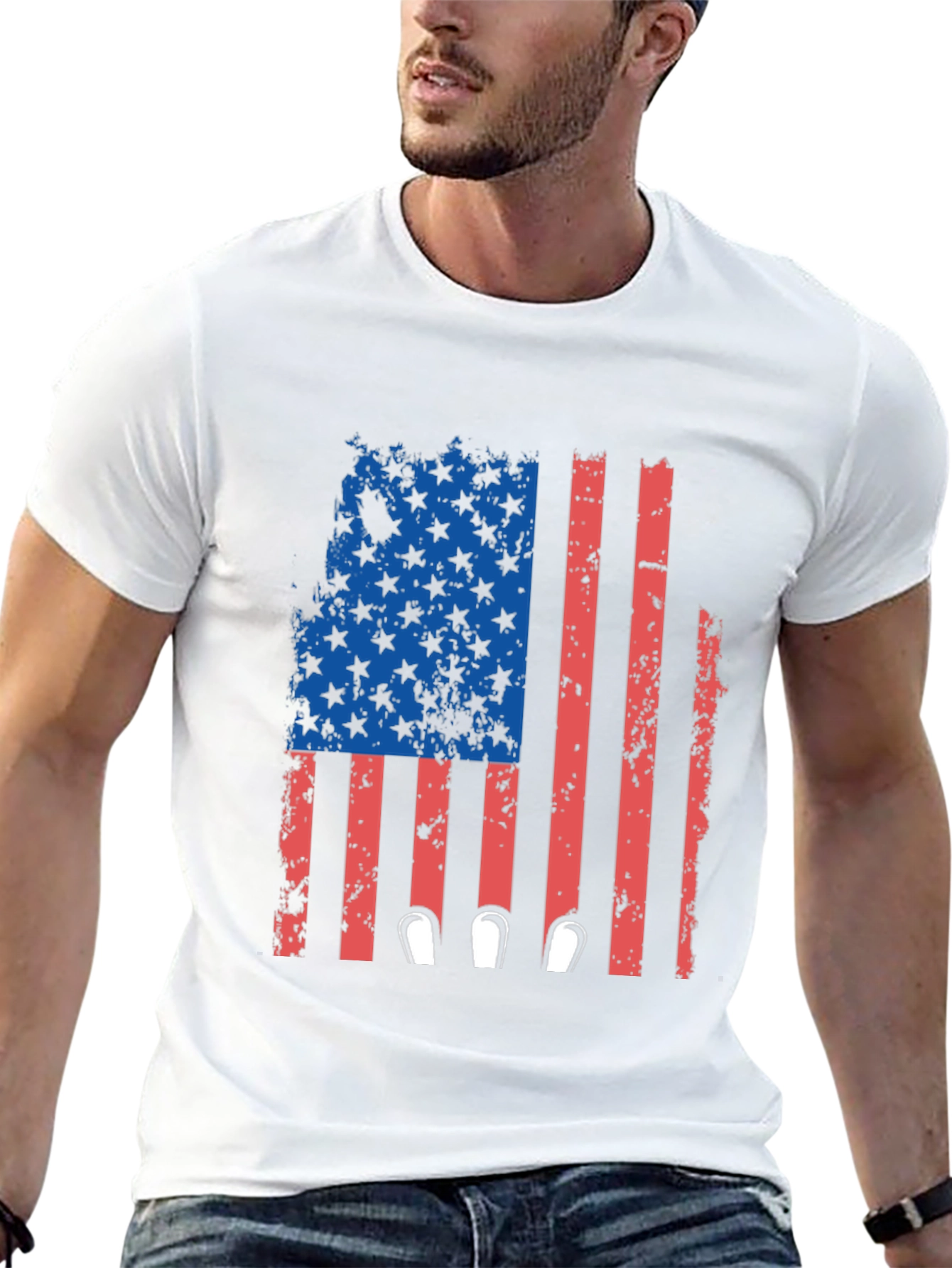 Patriotic Flag Bowling T-Shirt