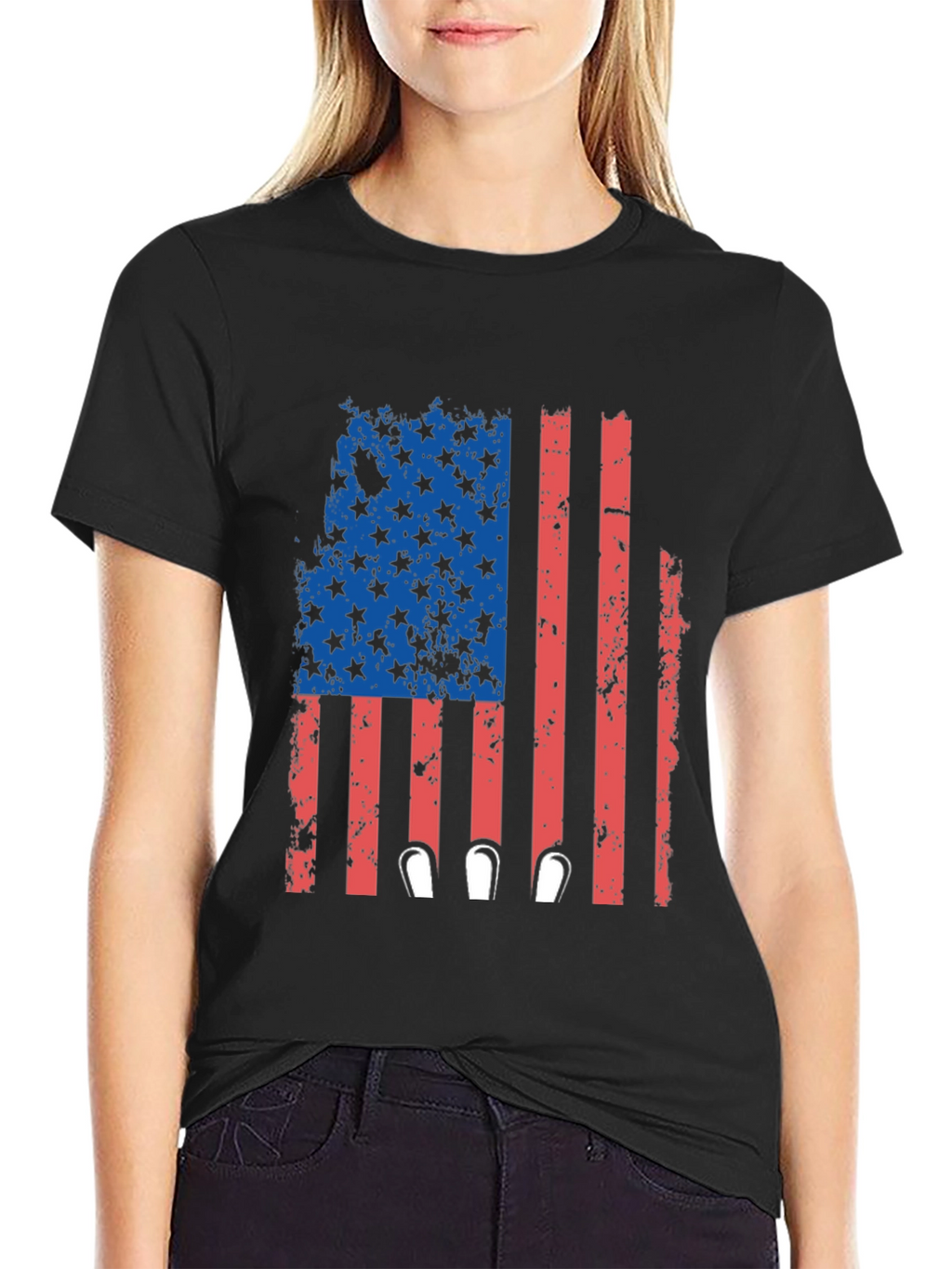 Patriotic Flag Bowling T-Shirt