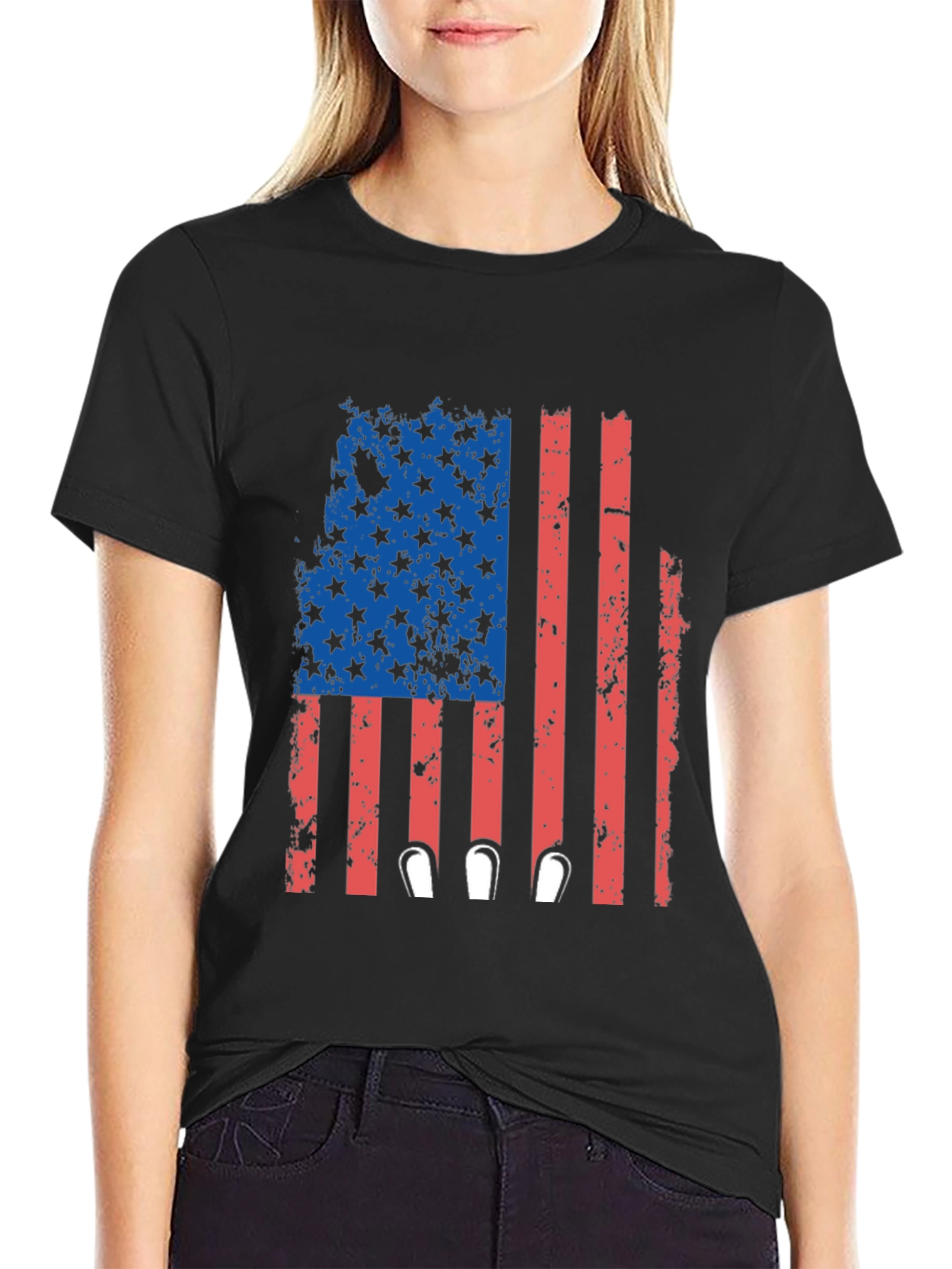 Patriotic Flag Bowling T-Shirt