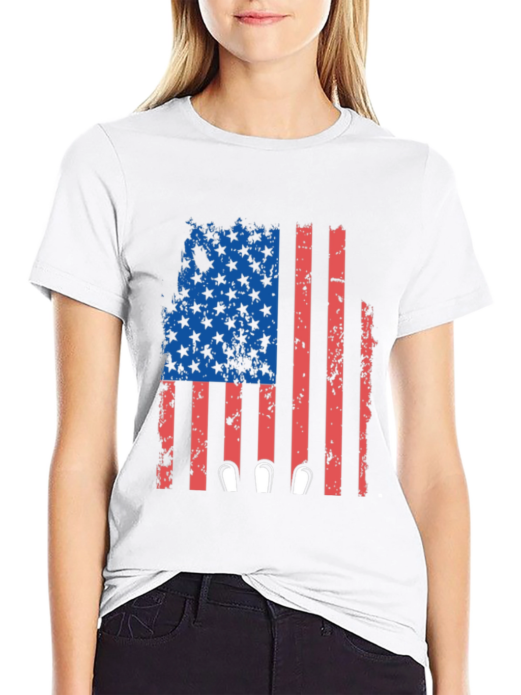 Patriotic Flag Bowling T-Shirt