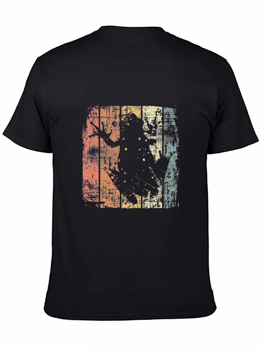 Retro Frog Graphic T-Shirt - Black Tee