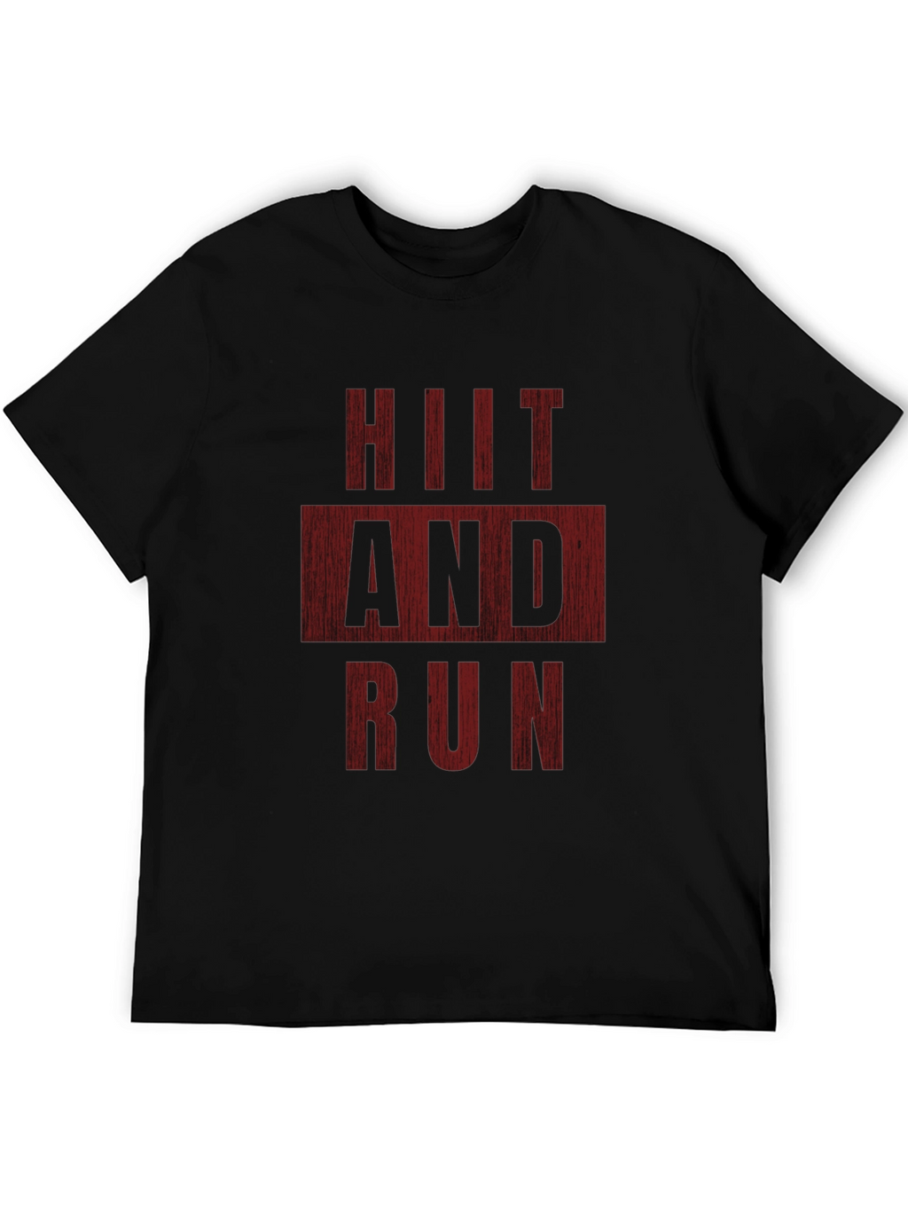 HIIT and Run Black Graphic Tee