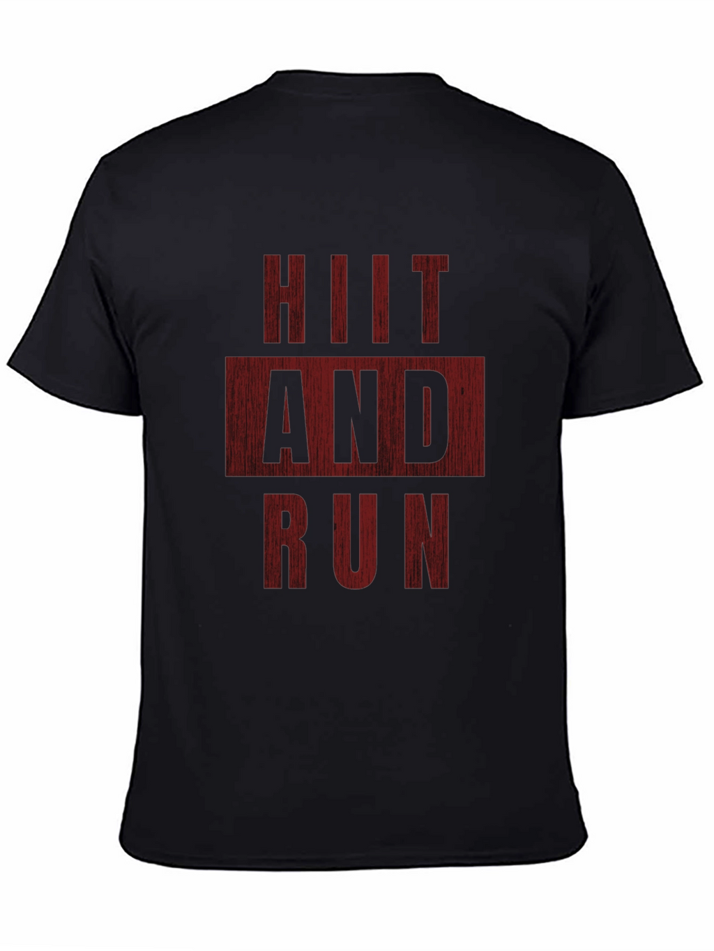 HIIT and Run Black Graphic Tee