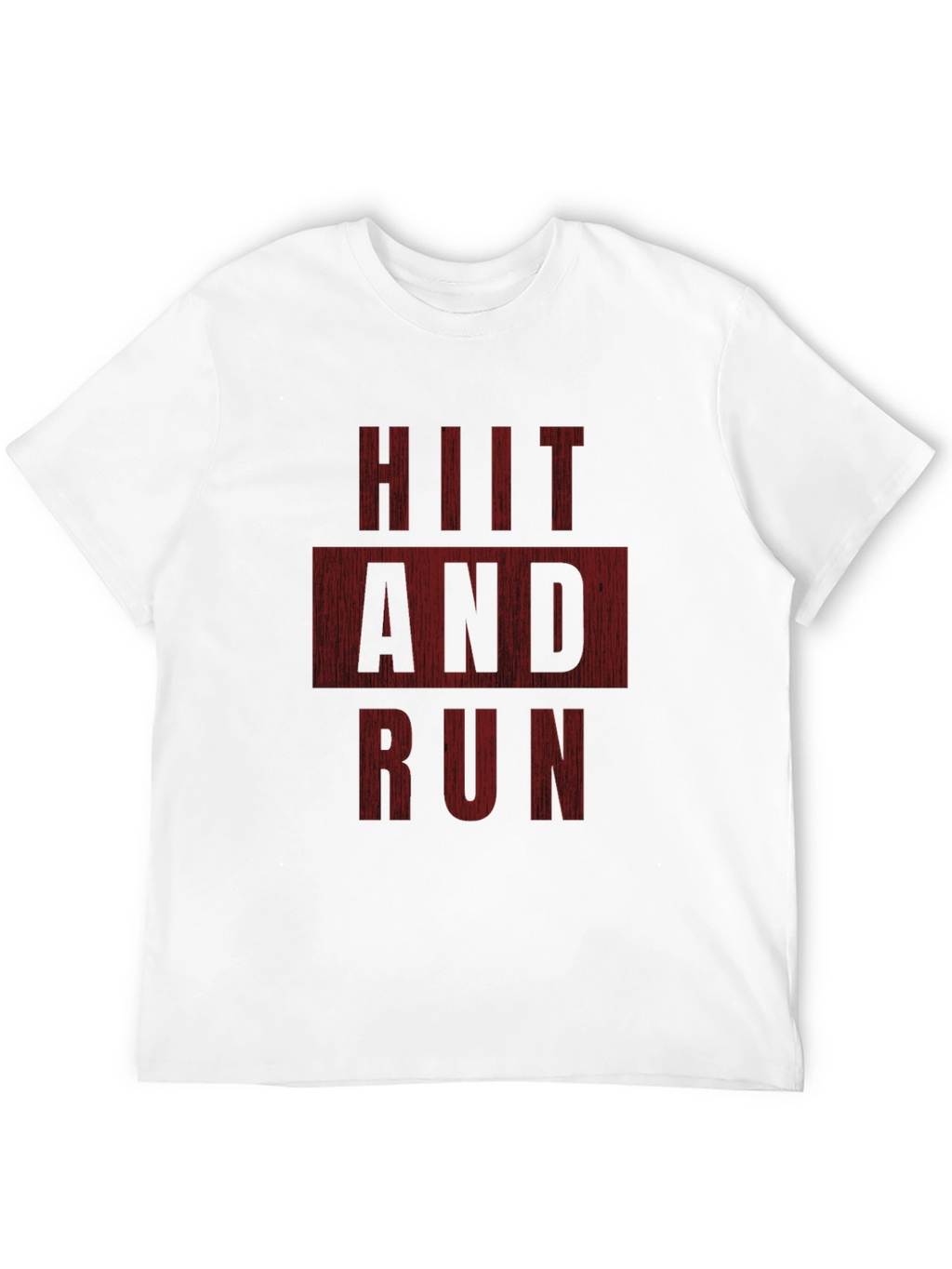 HIIT and Run Black Graphic Tee