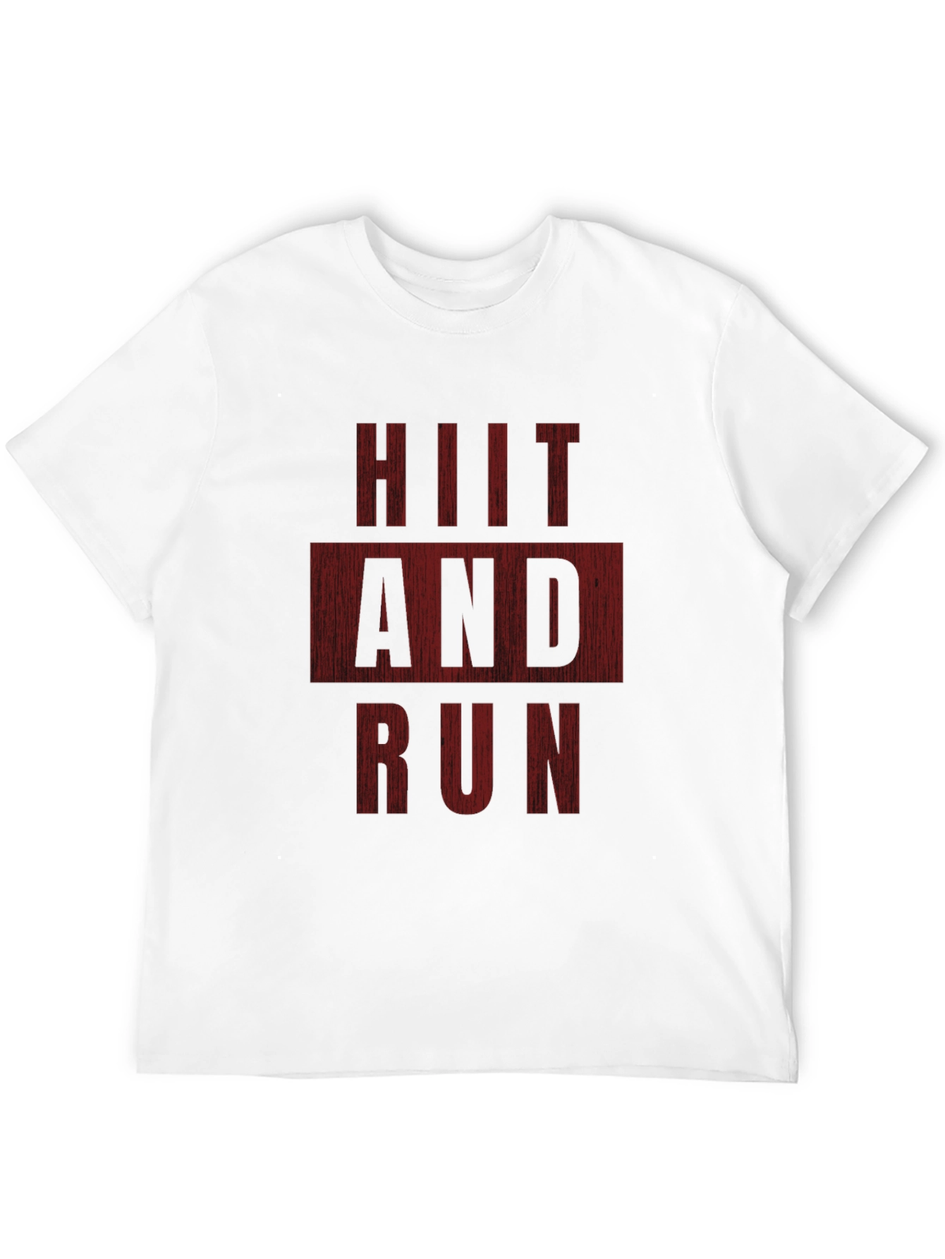 HIIT and Run Black Graphic Tee
