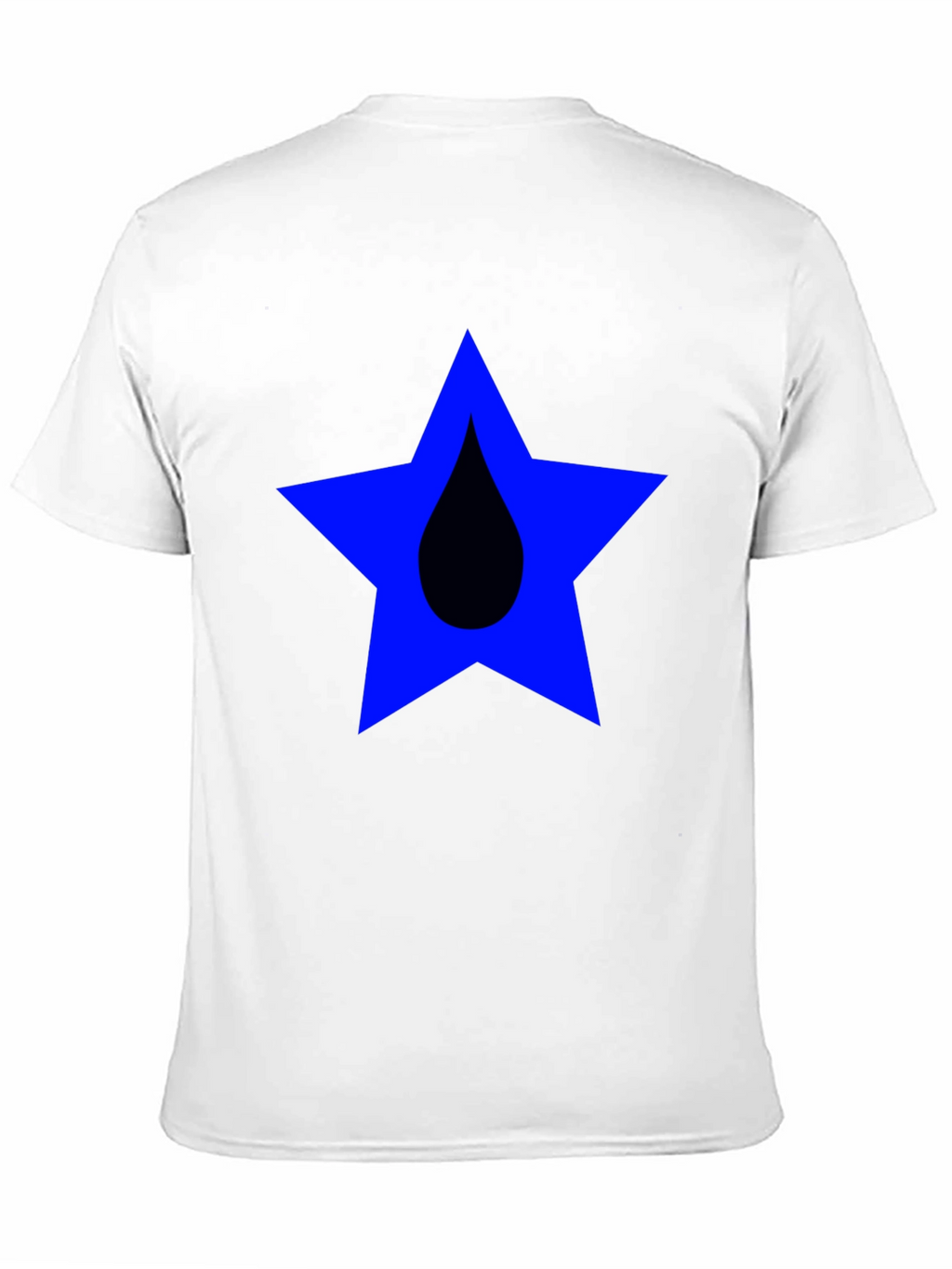 Star Drop Graphic Tee - Casual Black T-Shirt