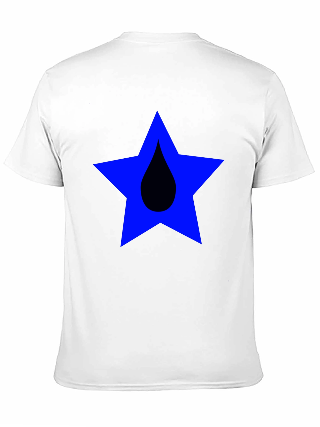 Star Drop Graphic Tee - Casual Black T-Shirt