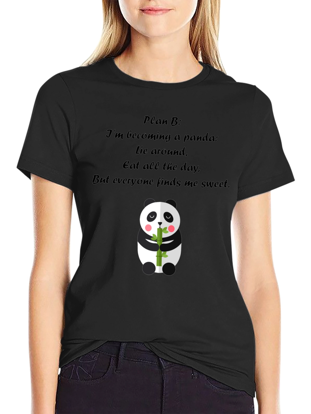 Panda Plan B T-Shirt: Sweet & Lazy Style