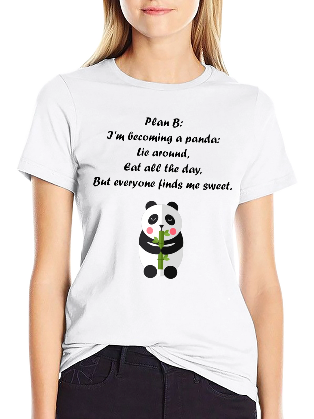 Panda Plan B T-Shirt: Sweet & Lazy Style