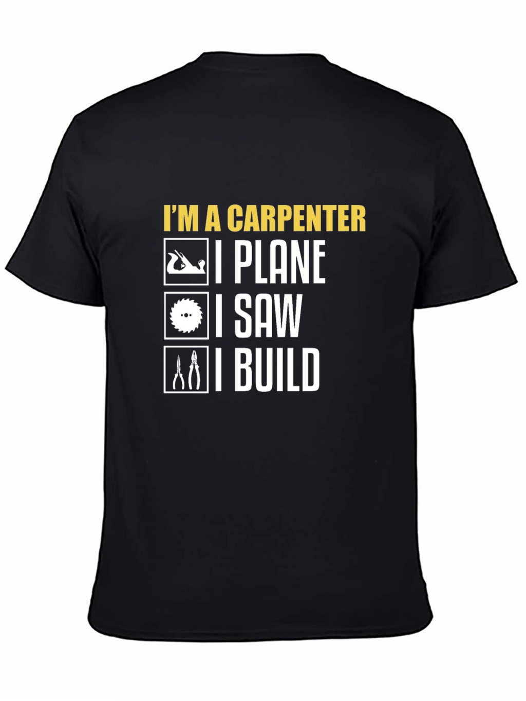 Carpenter T-Shirt: I Plane I Saw I Build Tee
