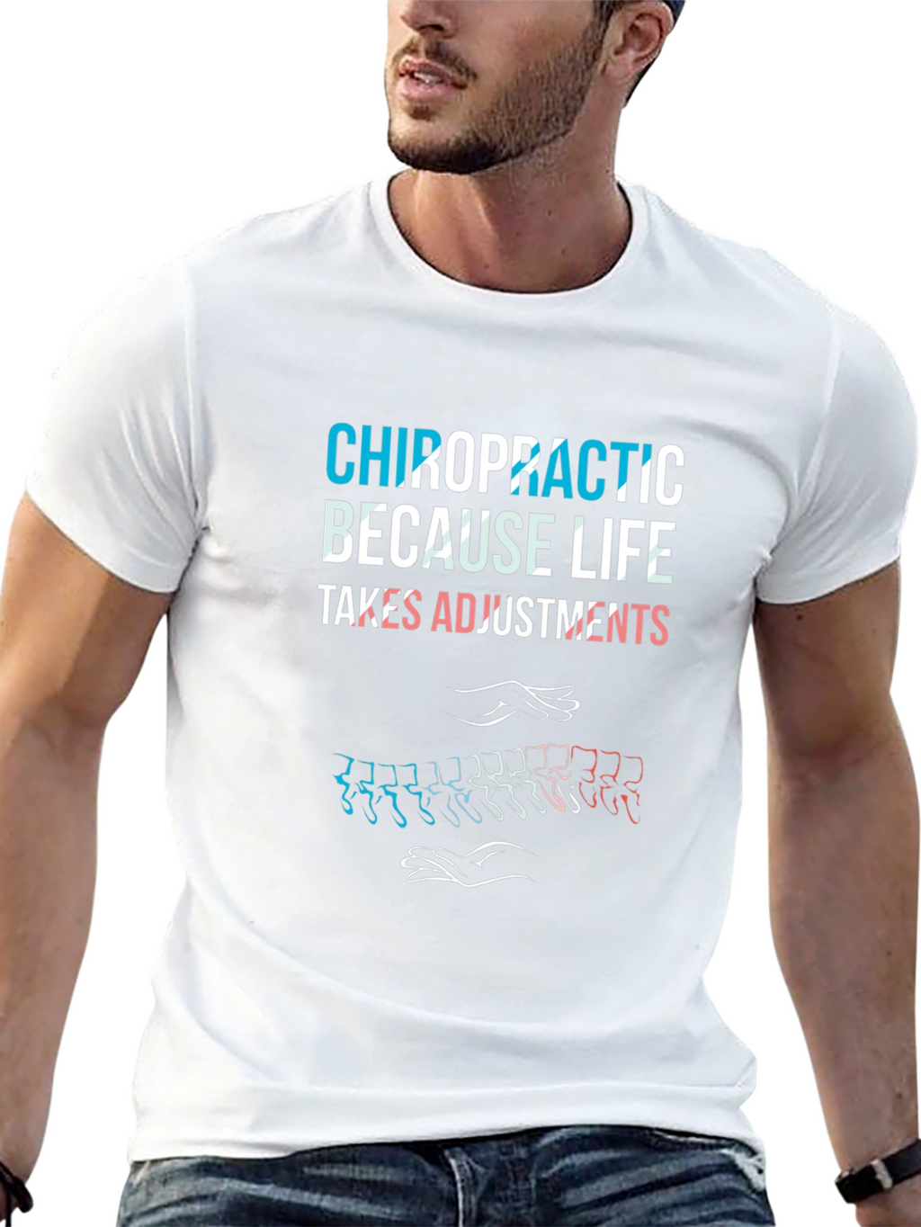 Chiropractic Adjustment T-Shirt - Spine Alignment Tee