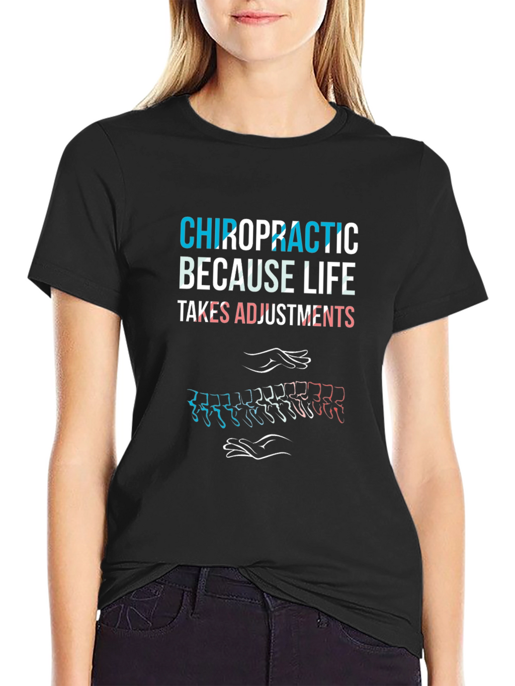 Chiropractic Adjustment T-Shirt - Spine Alignment Tee