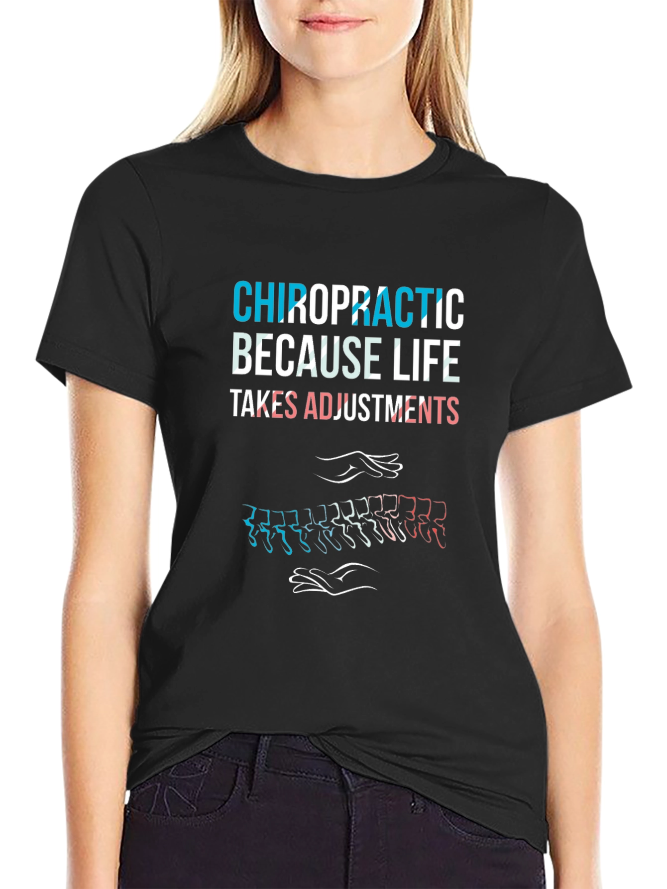 Chiropractic Adjustment T-Shirt - Spine Alignment Tee