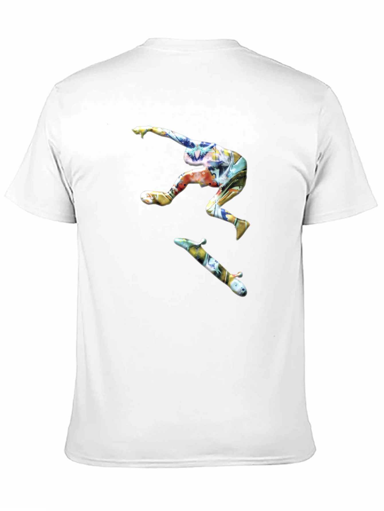 Skateboarder Graphic Black T-Shirt