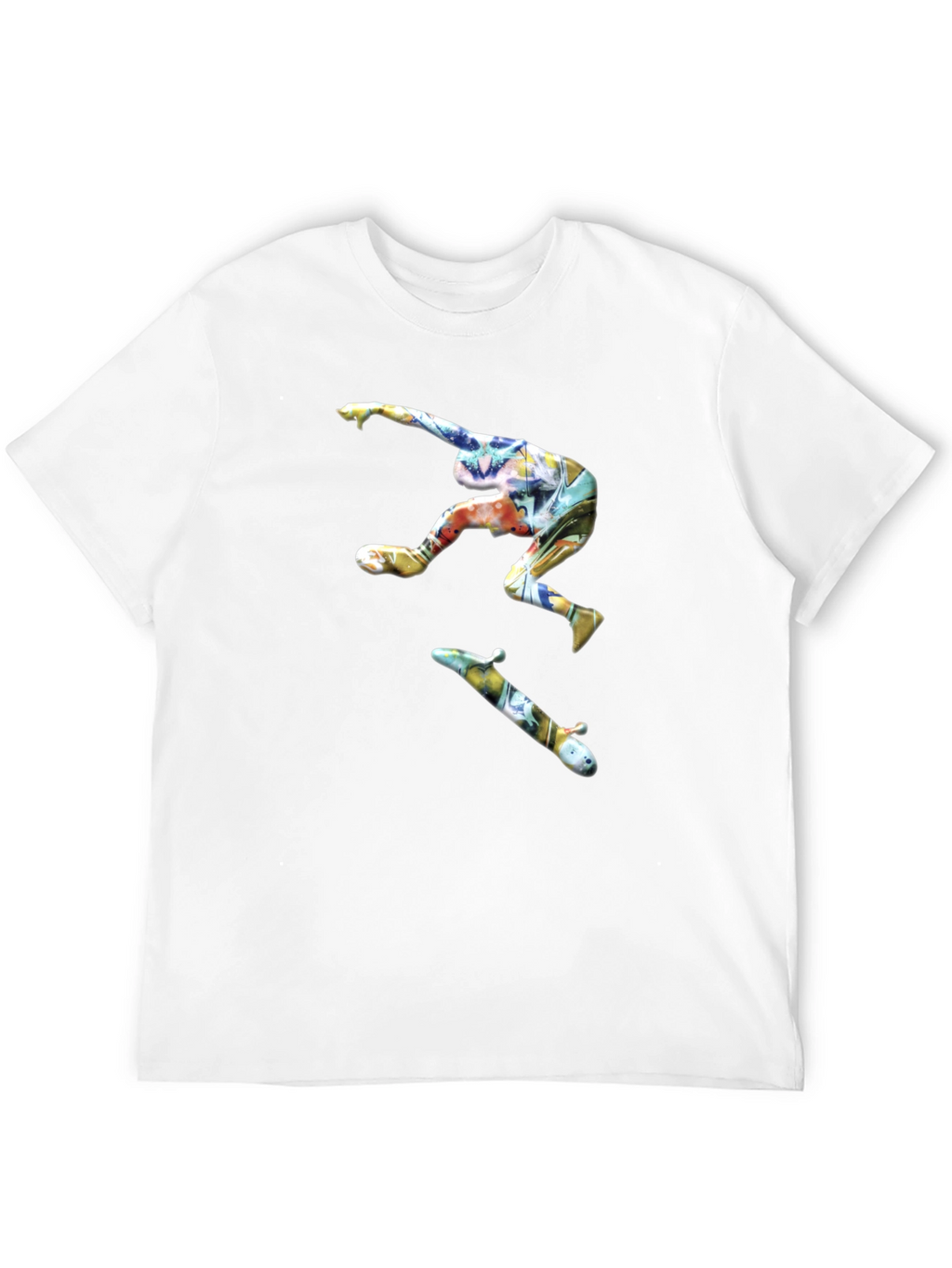 Skateboarder Graphic Black T-Shirt