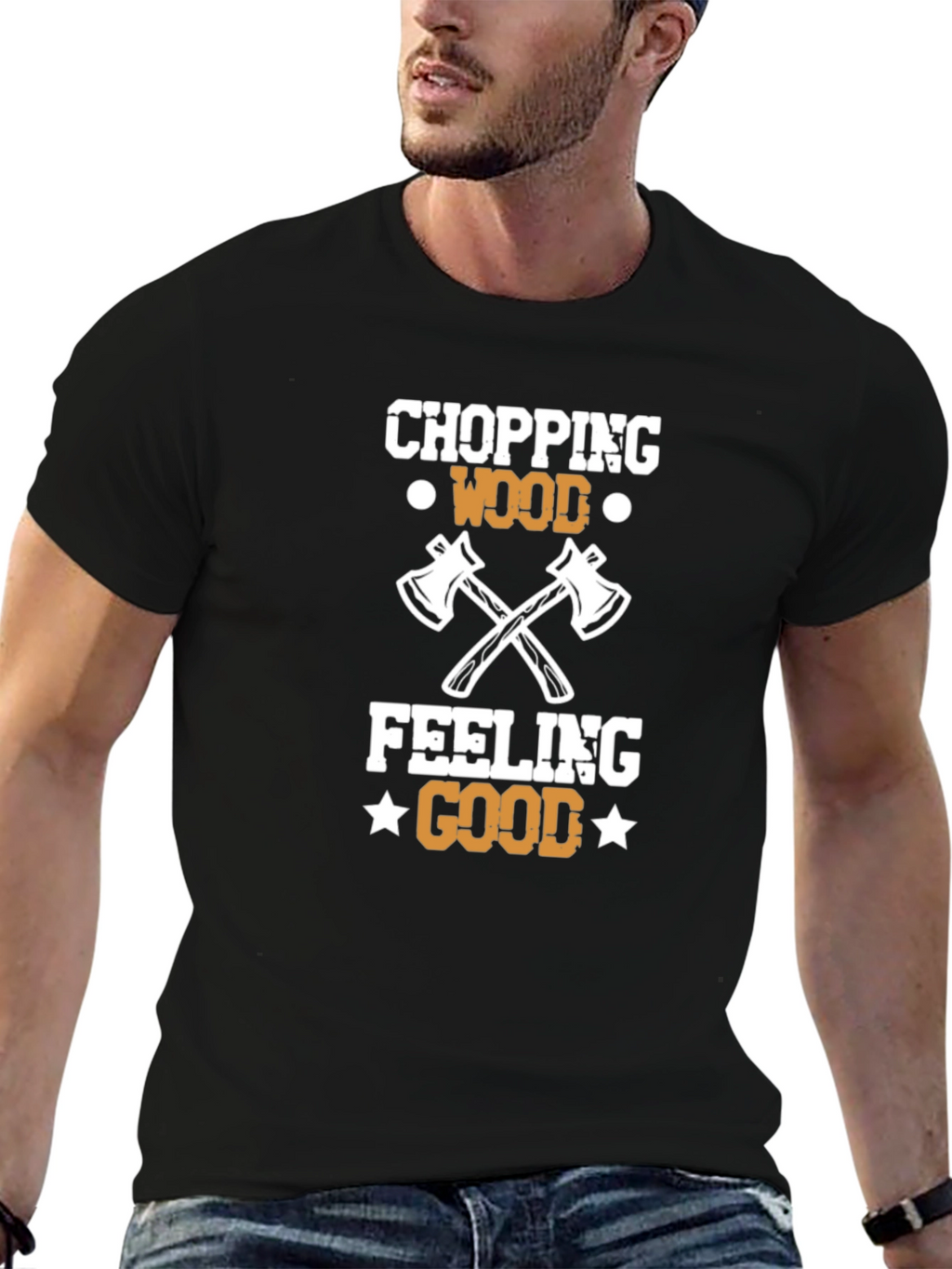 Chopping Wood Feeling Good Tee