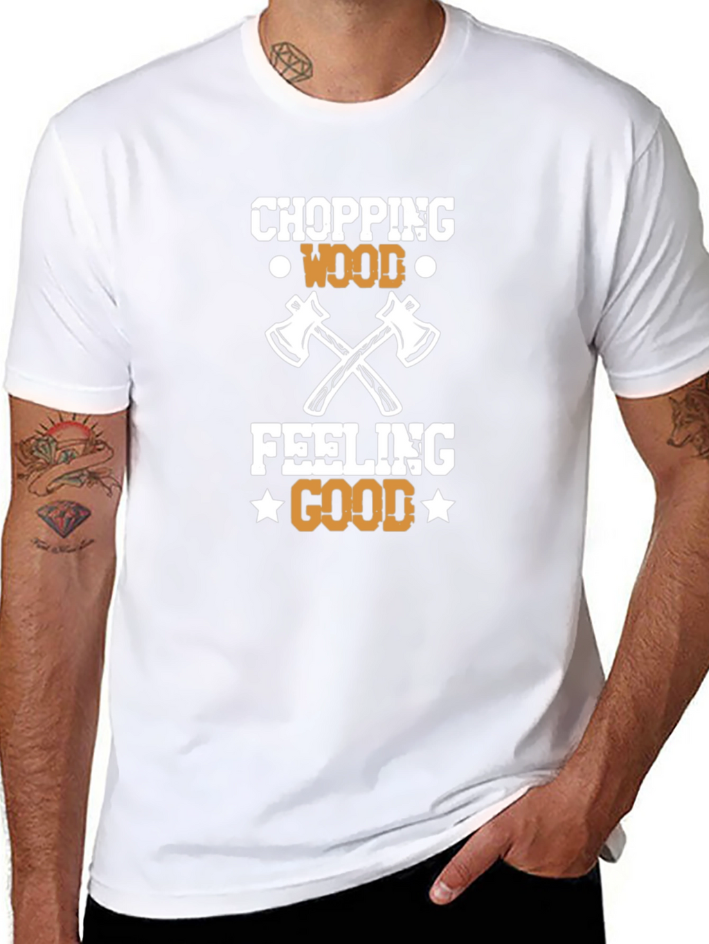 Chopping Wood Feeling Good Tee