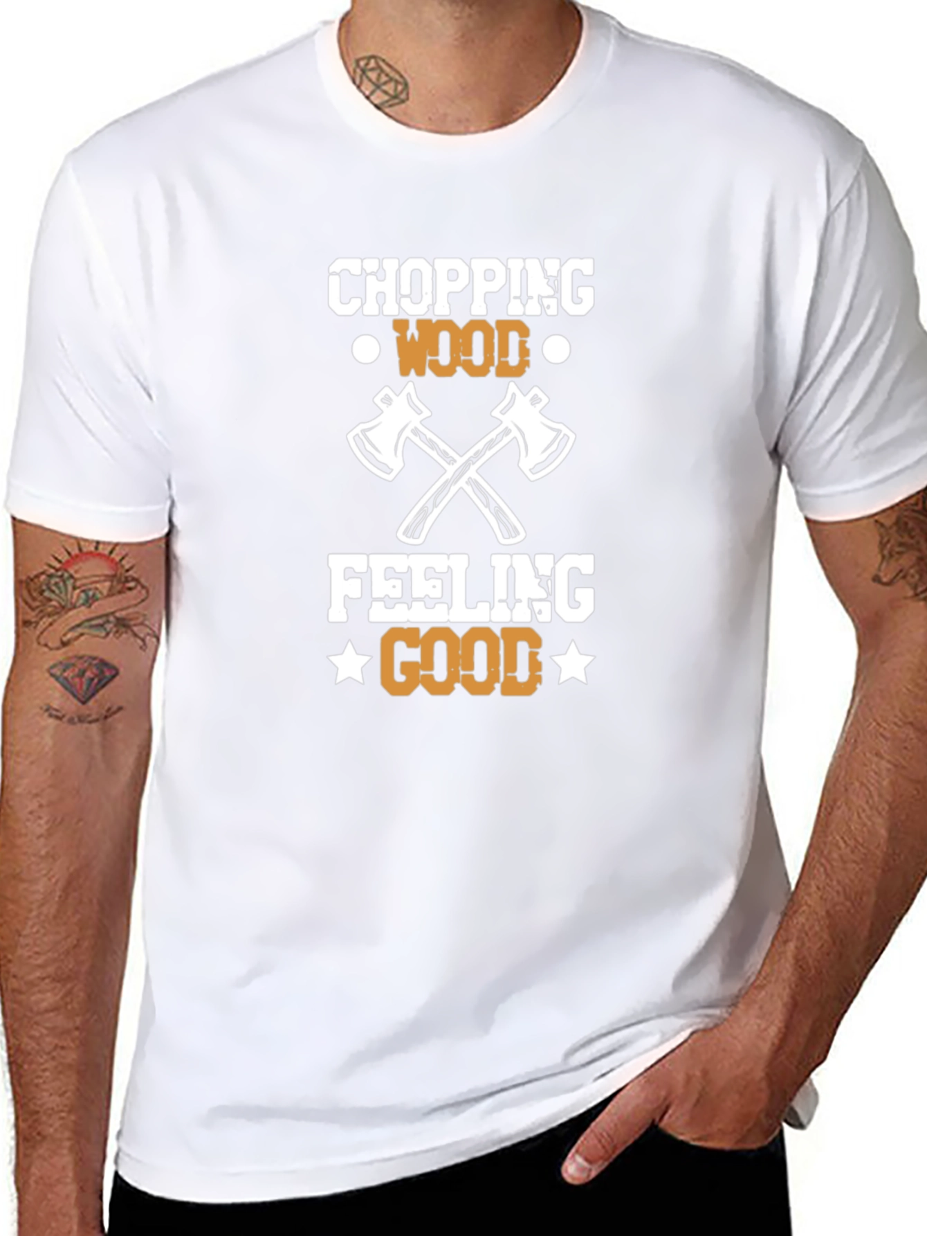 Chopping Wood Feeling Good Tee