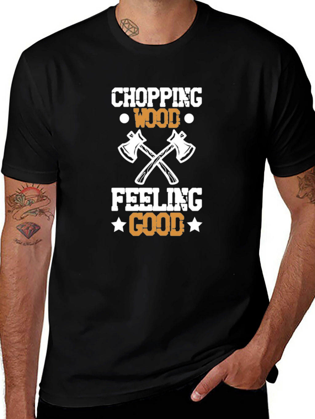 Chopping Wood Feeling Good Tee