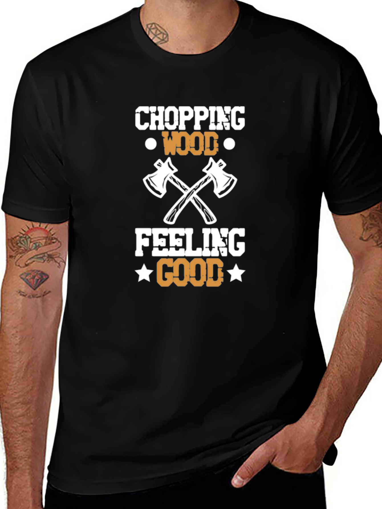 Chopping Wood Feeling Good Tee