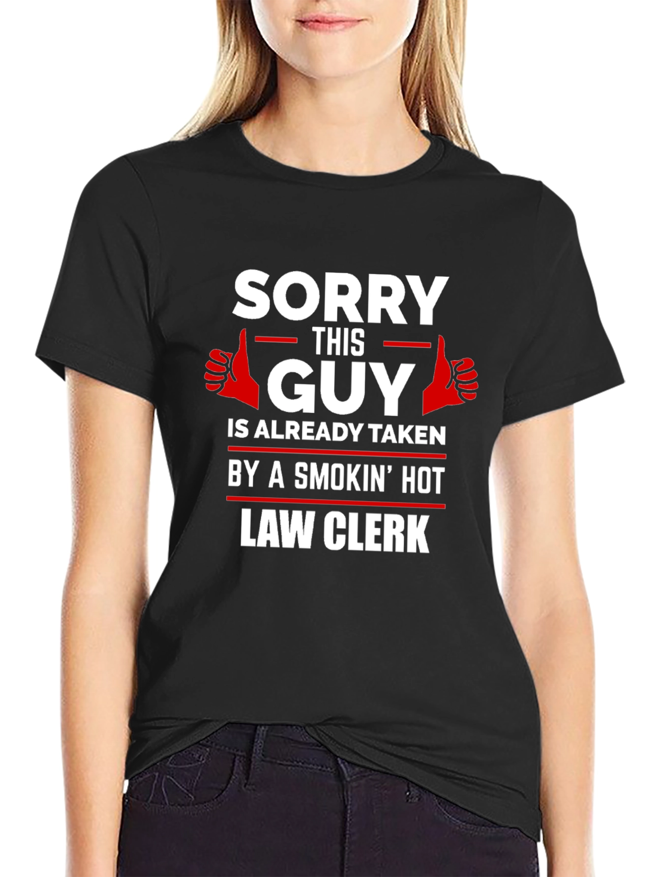 Sorry This Guy Taken By Hot Law Clerk T-Shirt
