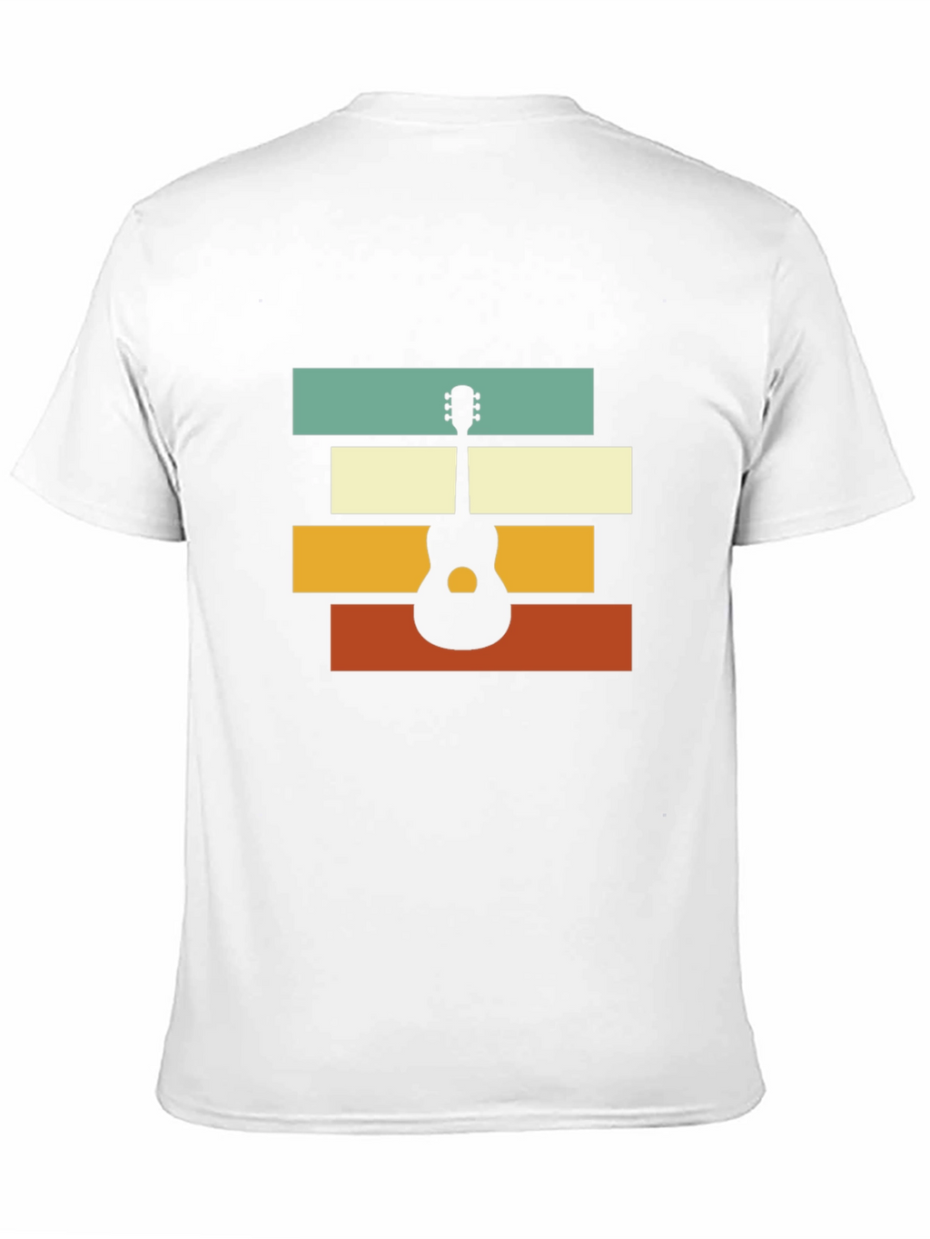 Retro Guitar Graphic Tee - Black Unisex T-Shirt