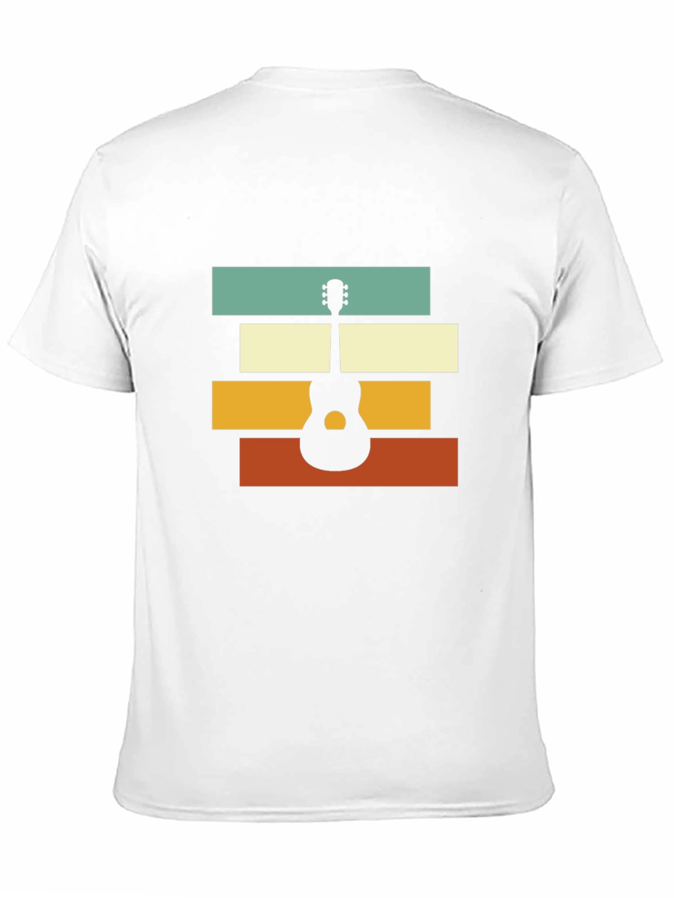 Retro Guitar Graphic Tee - Black Unisex T-Shirt