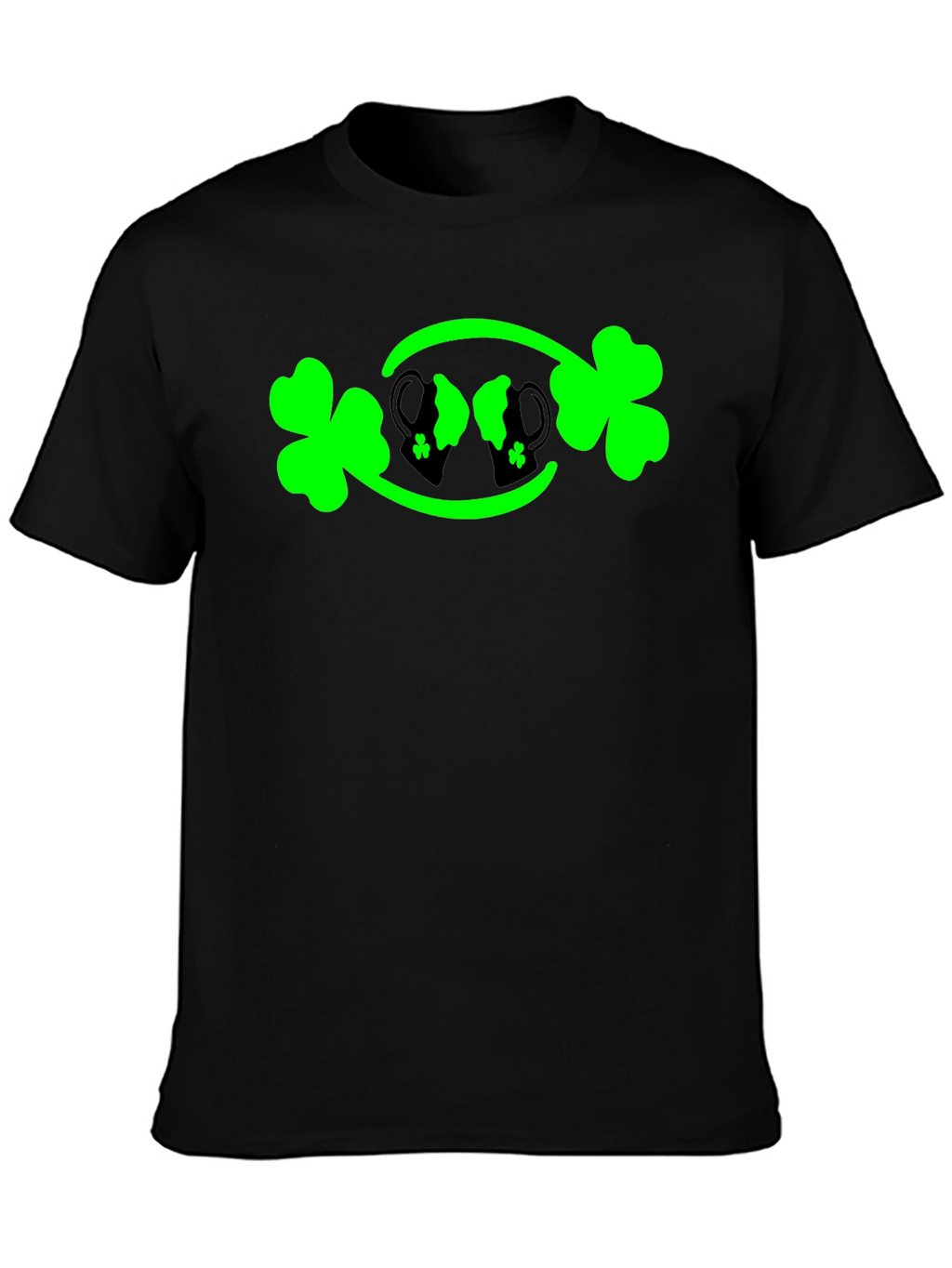 St. Patricks Day Shamrock & Beer Mug Graphic Tee