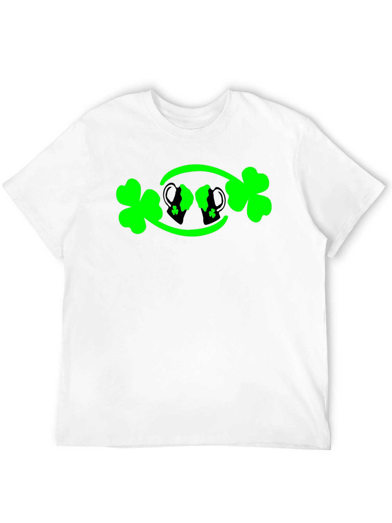 St. Patricks Day Shamrock & Beer Mug Graphic Tee