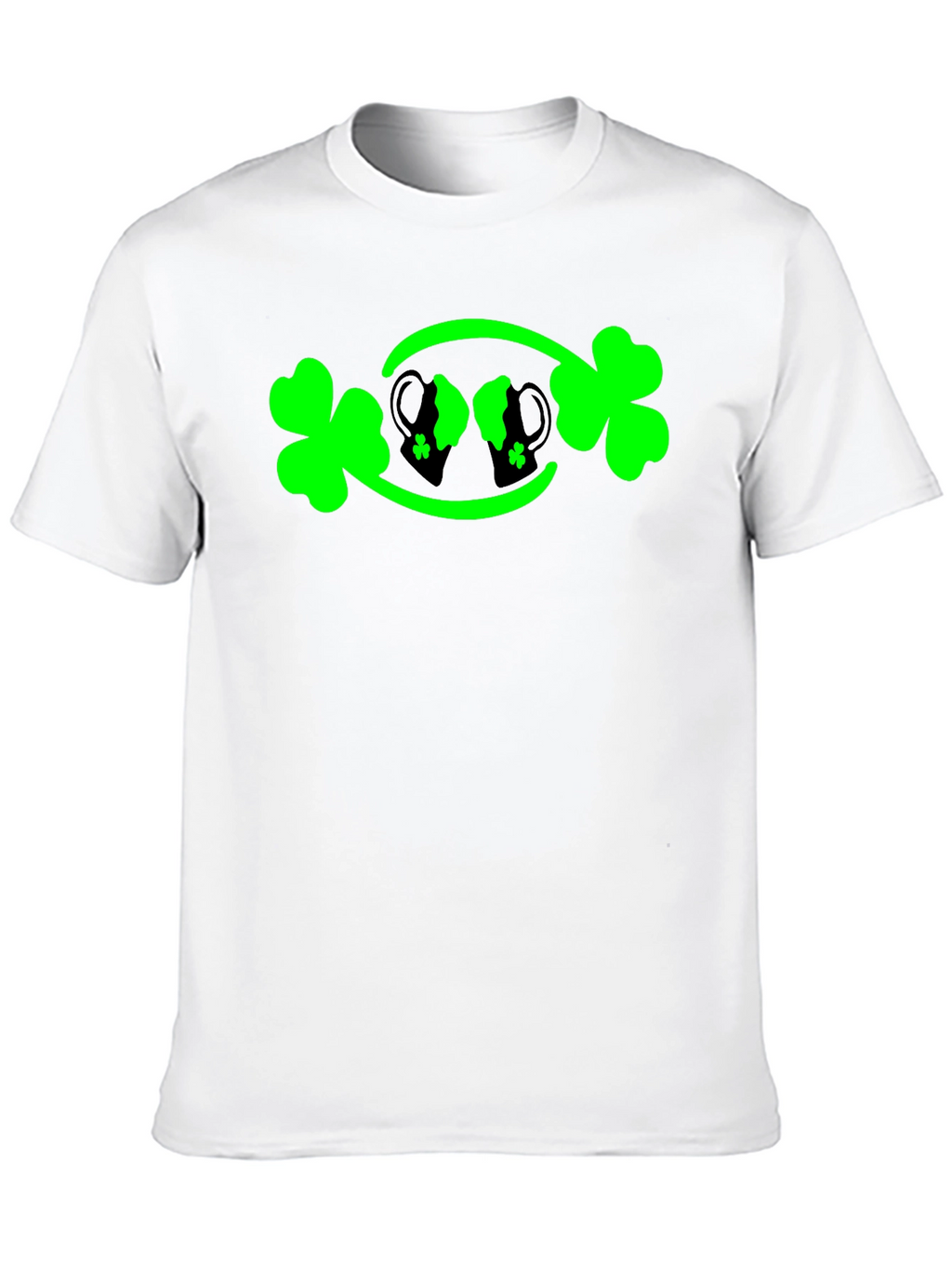 St. Patricks Day Shamrock & Beer Mug Graphic Tee