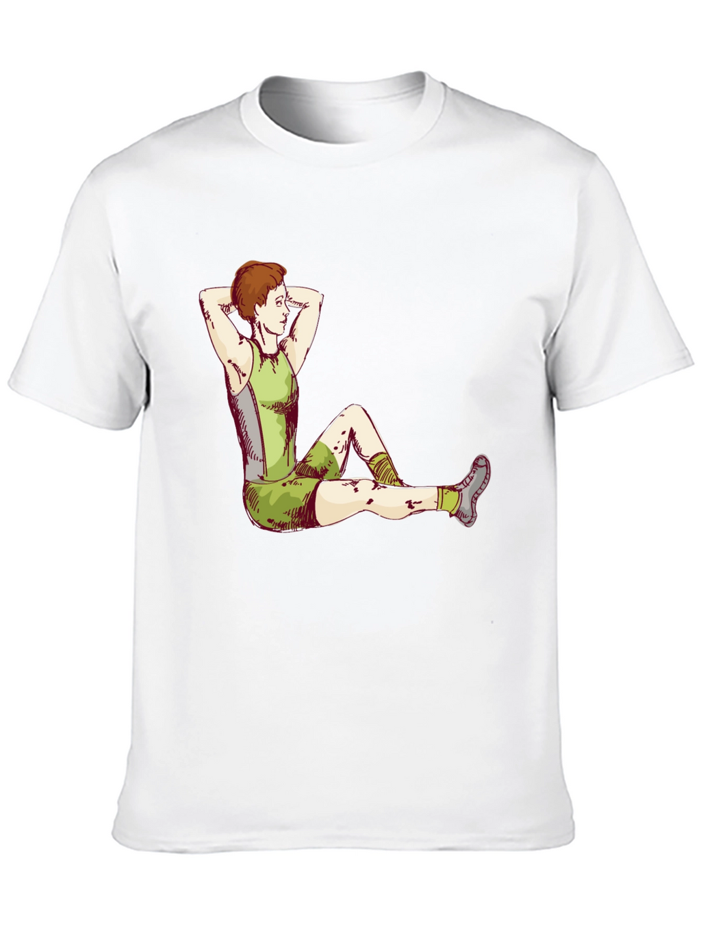 Athlete Graphic Tee - Black Cotton T-Shirt