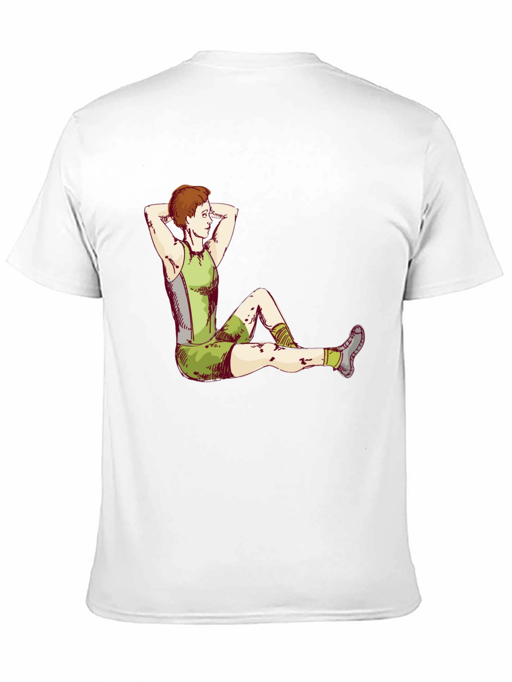 Athlete Graphic Tee - Black Cotton T-Shirt
