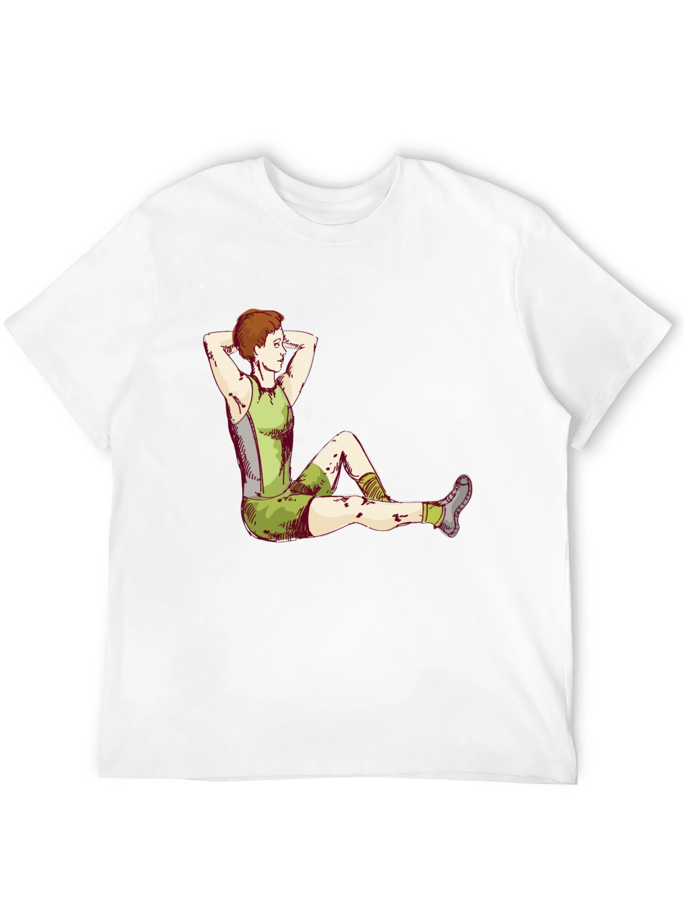 Athlete Graphic Tee - Black Cotton T-Shirt
