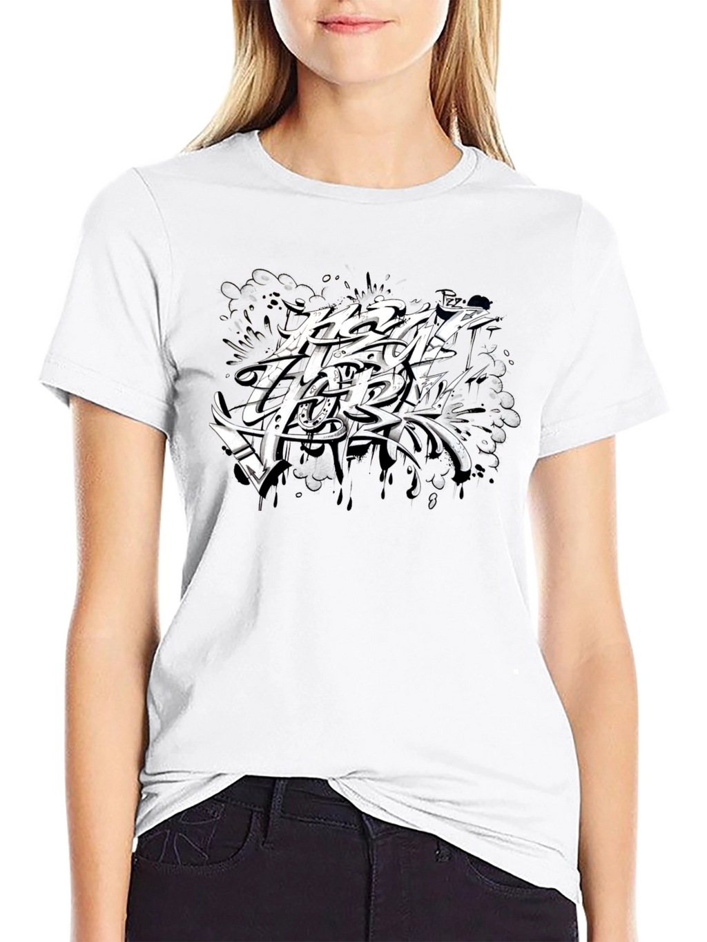 New York Graphic Print Black T-Shirt