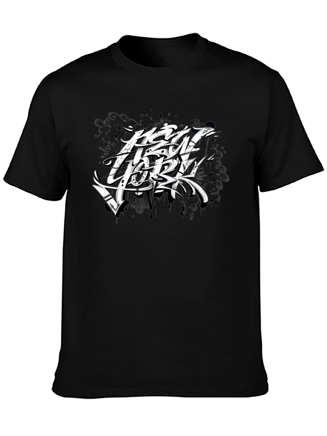New York Graphic Print Black T-Shirt