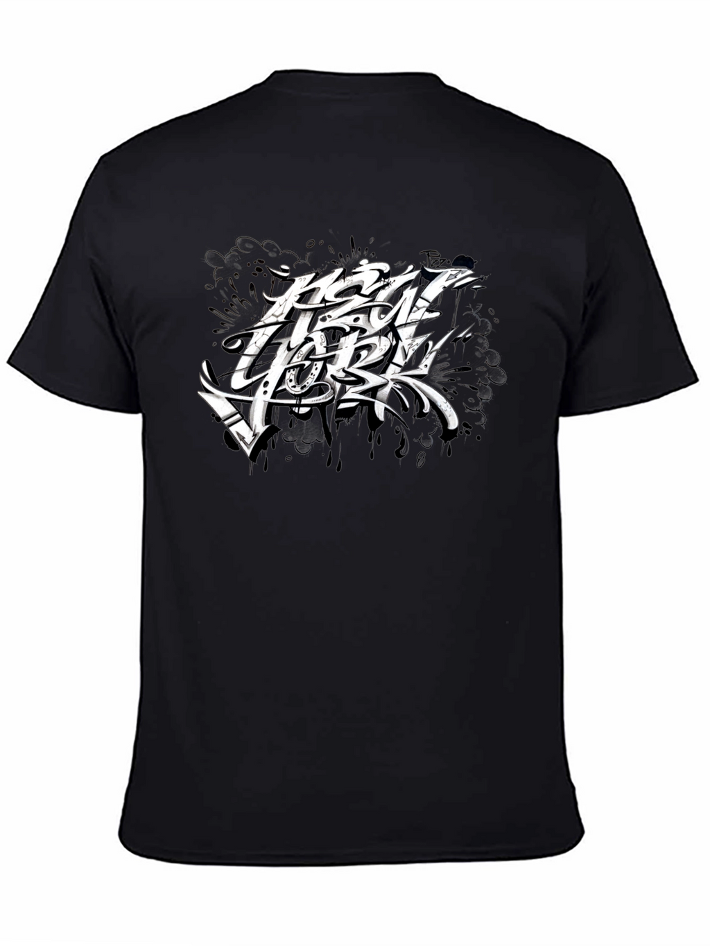 New York Graphic Print Black T-Shirt