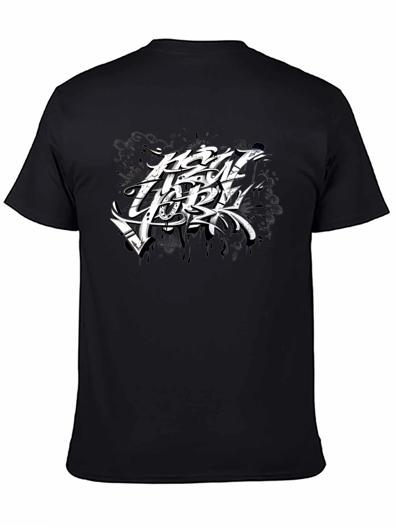 New York Graphic Print Black T-Shirt