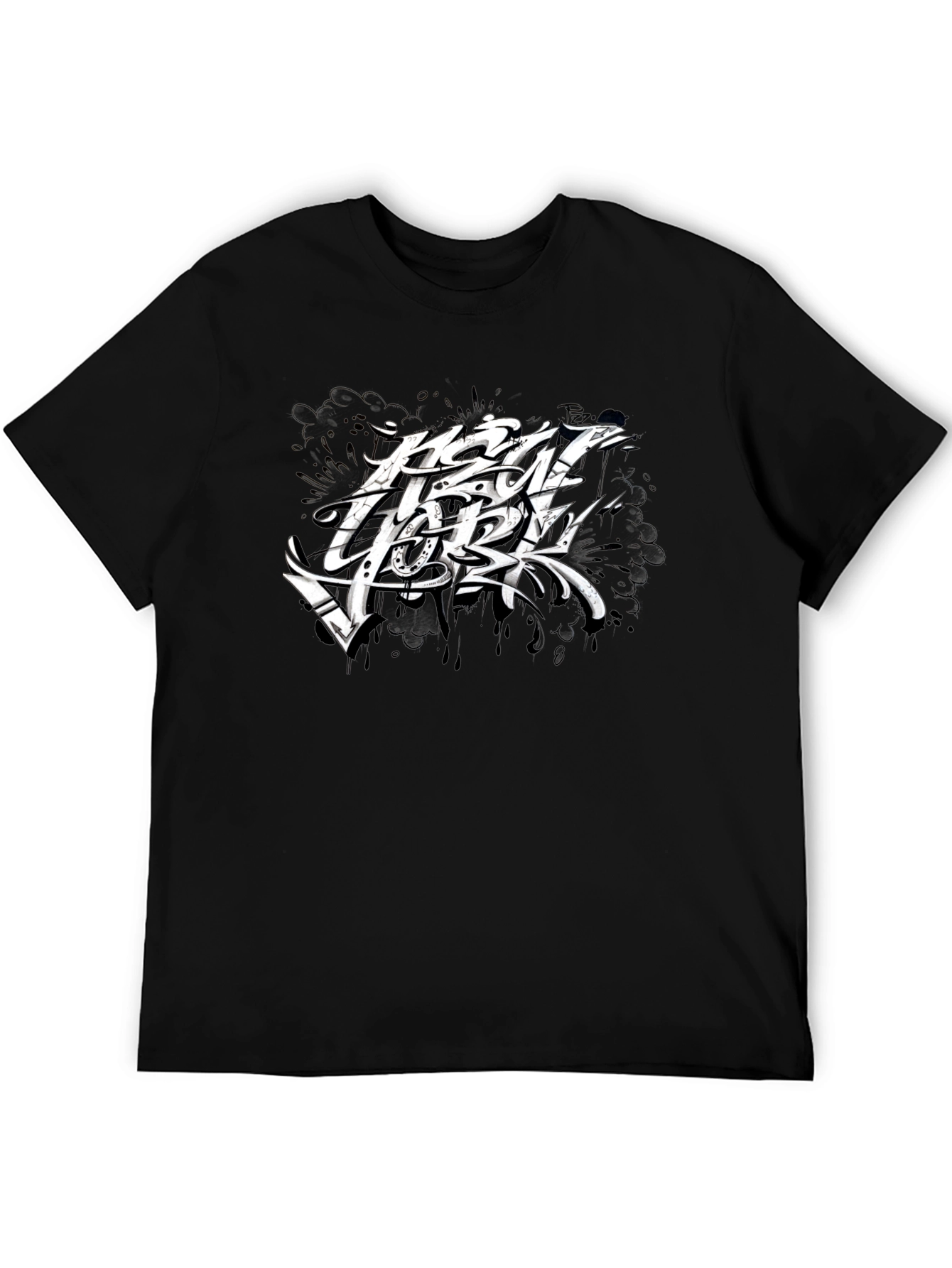 New York Graphic Print Black T-Shirt