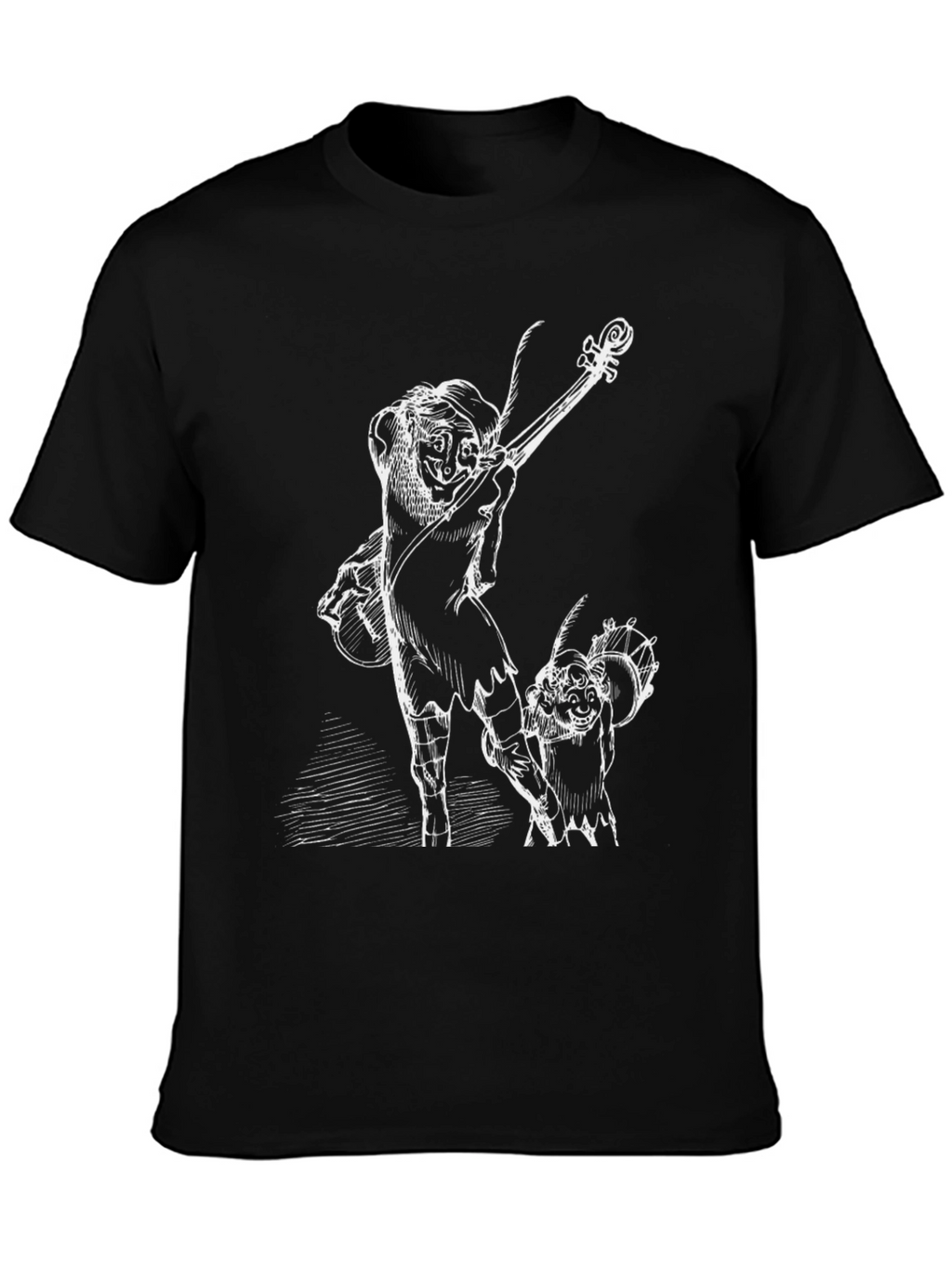 Musician Graphic Tee - Black Cotton T-Shirt