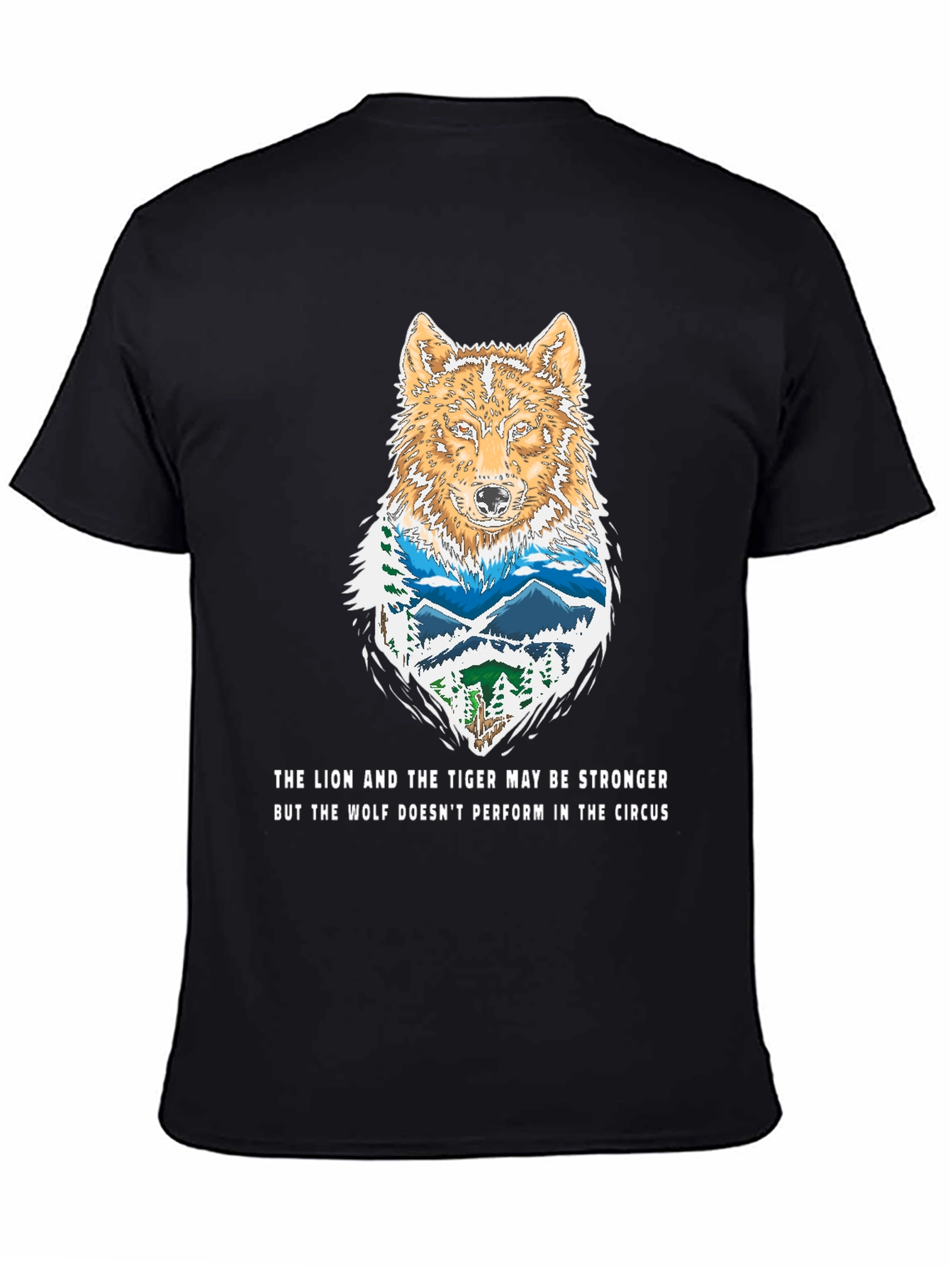 Wolf Mountain T-Shirt - The Lion and The Tiger Graphic Tee