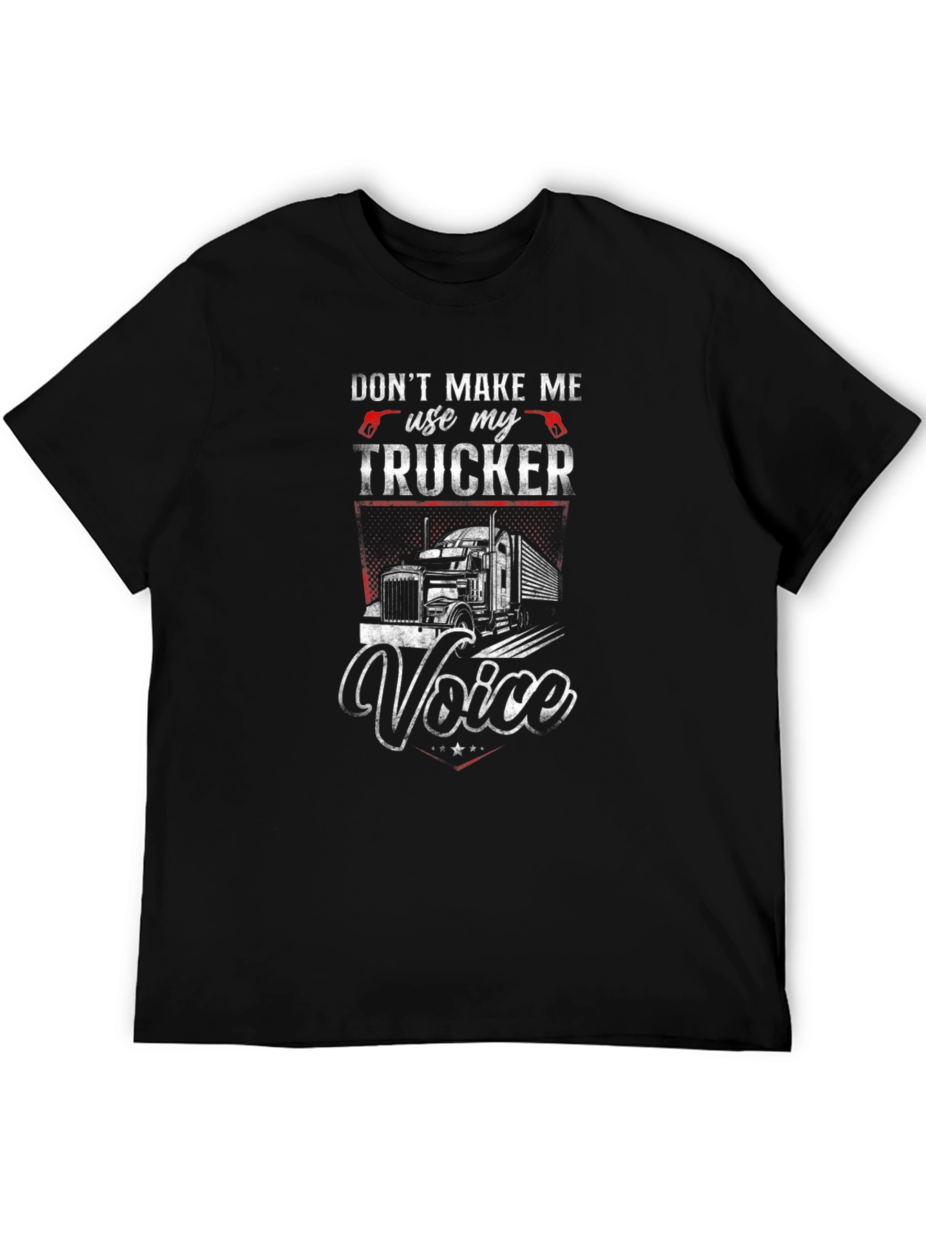 Trucker Voice Graphic Tee - Black